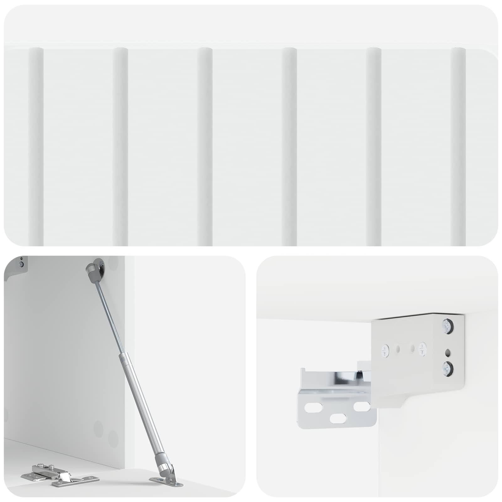 Meuble TV mural 78,5 x 31 x 30 cm Blanc Bois d'ingénierie - XIOS