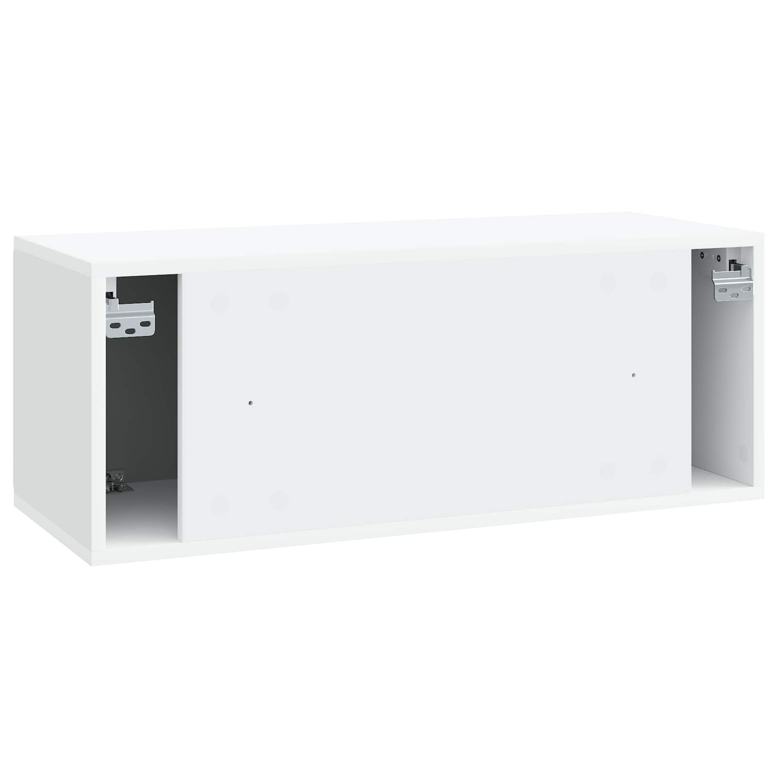 Meuble TV mural 78,5 x 31 x 30 cm Blanc Bois d'ingénierie - XIOS