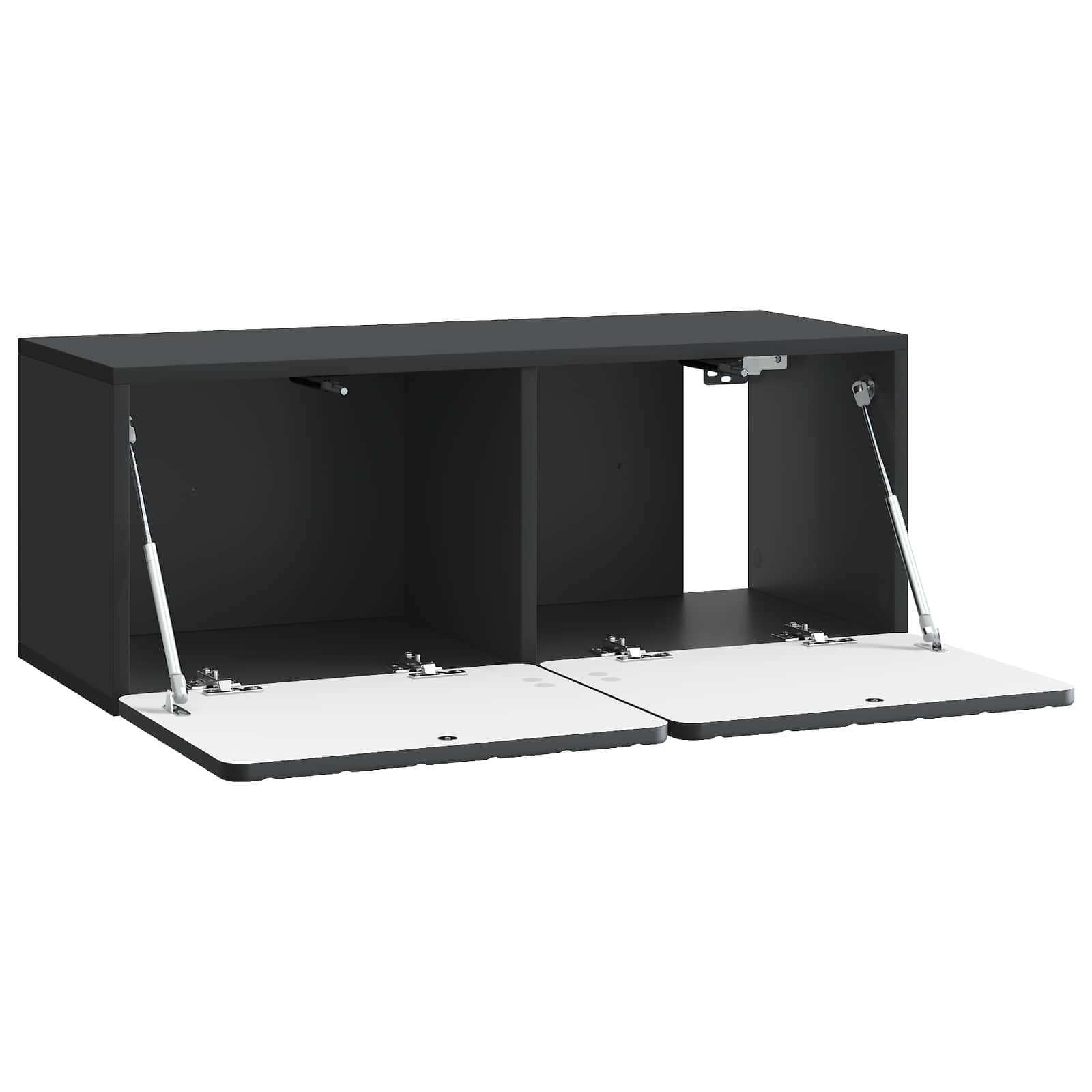 Meuble TV mural Noir 78,5 x 31 x 30 cm Bois d'ingénierie - XIOS