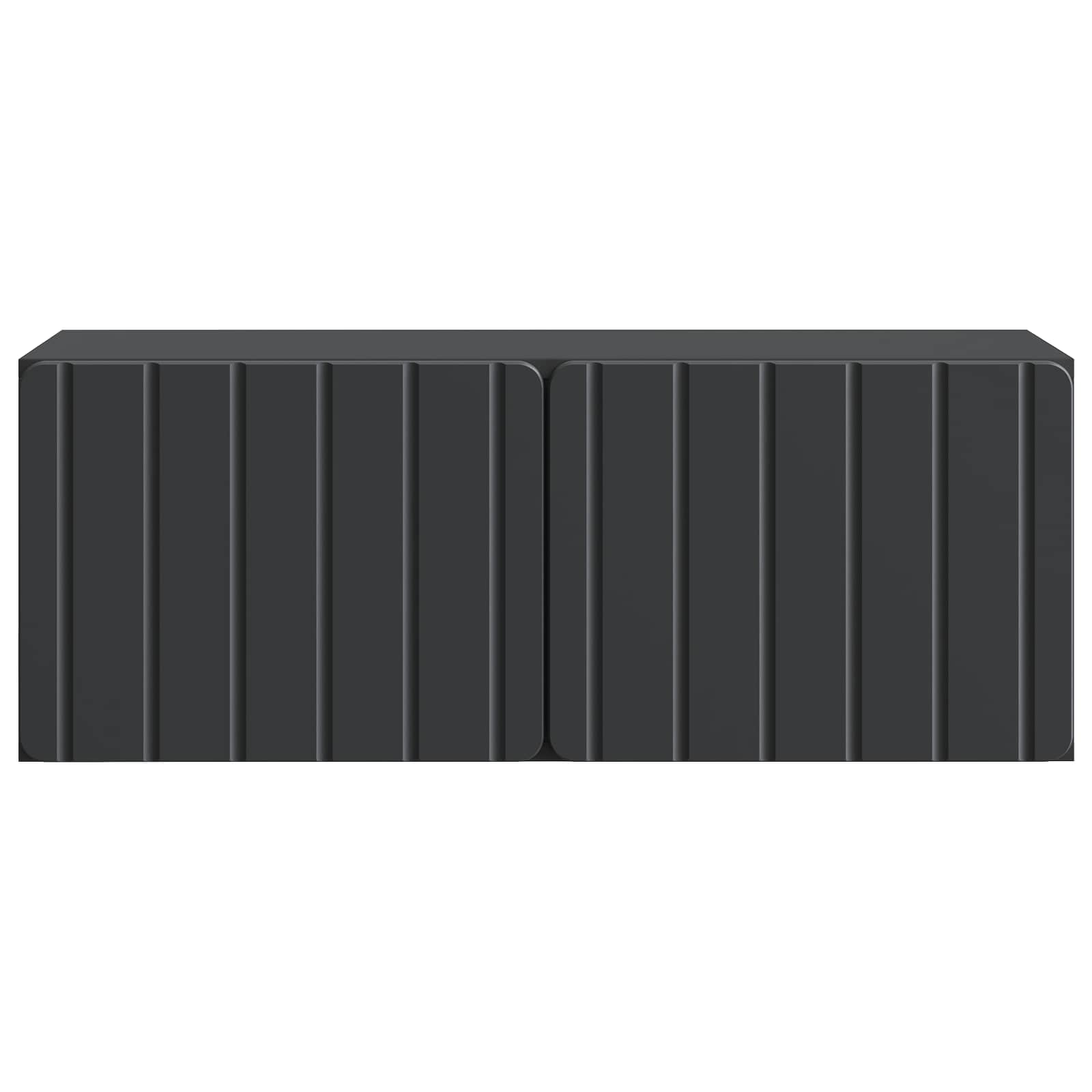 Meuble TV mural Noir 78,5 x 31 x 30 cm Bois d'ingénierie - XIOS