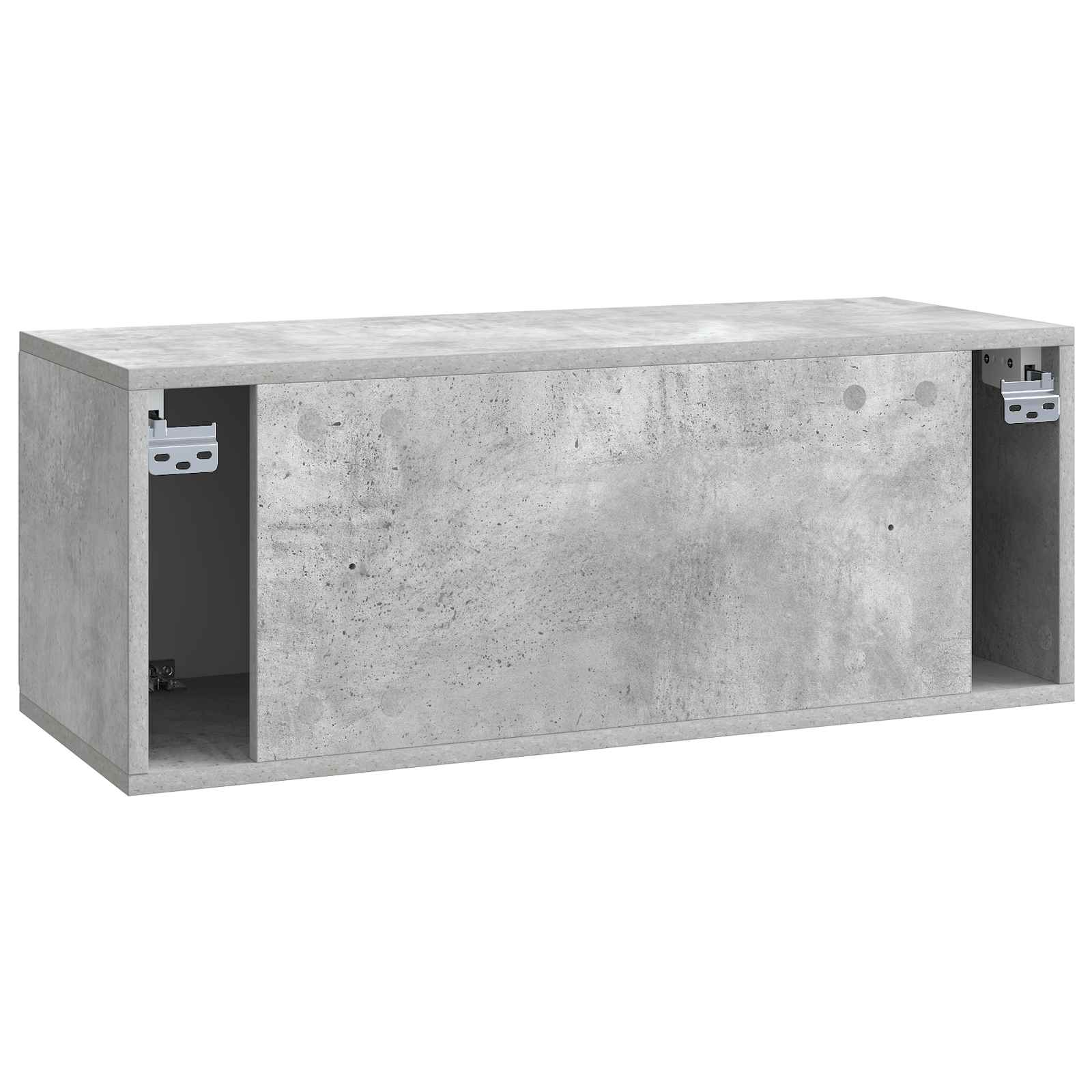 Meuble TV mural Gris béton 78,5 x 31 x 30 cm Bois d'ingénierie - XIOS
