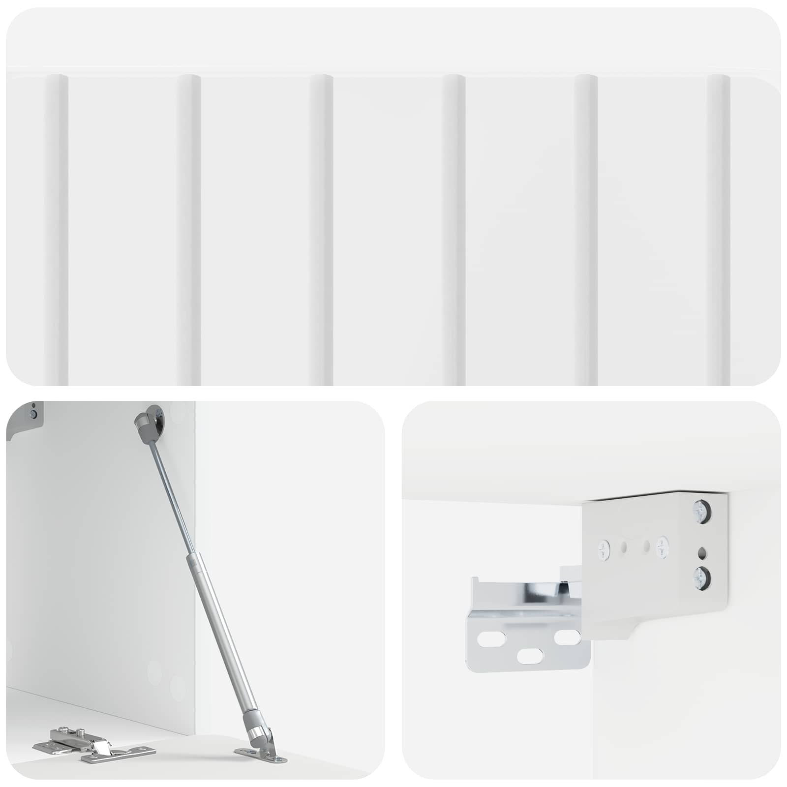 Meuble TV mural Montage mural Blanc brillant 78,5 x 31 x 30 cm - XIOS