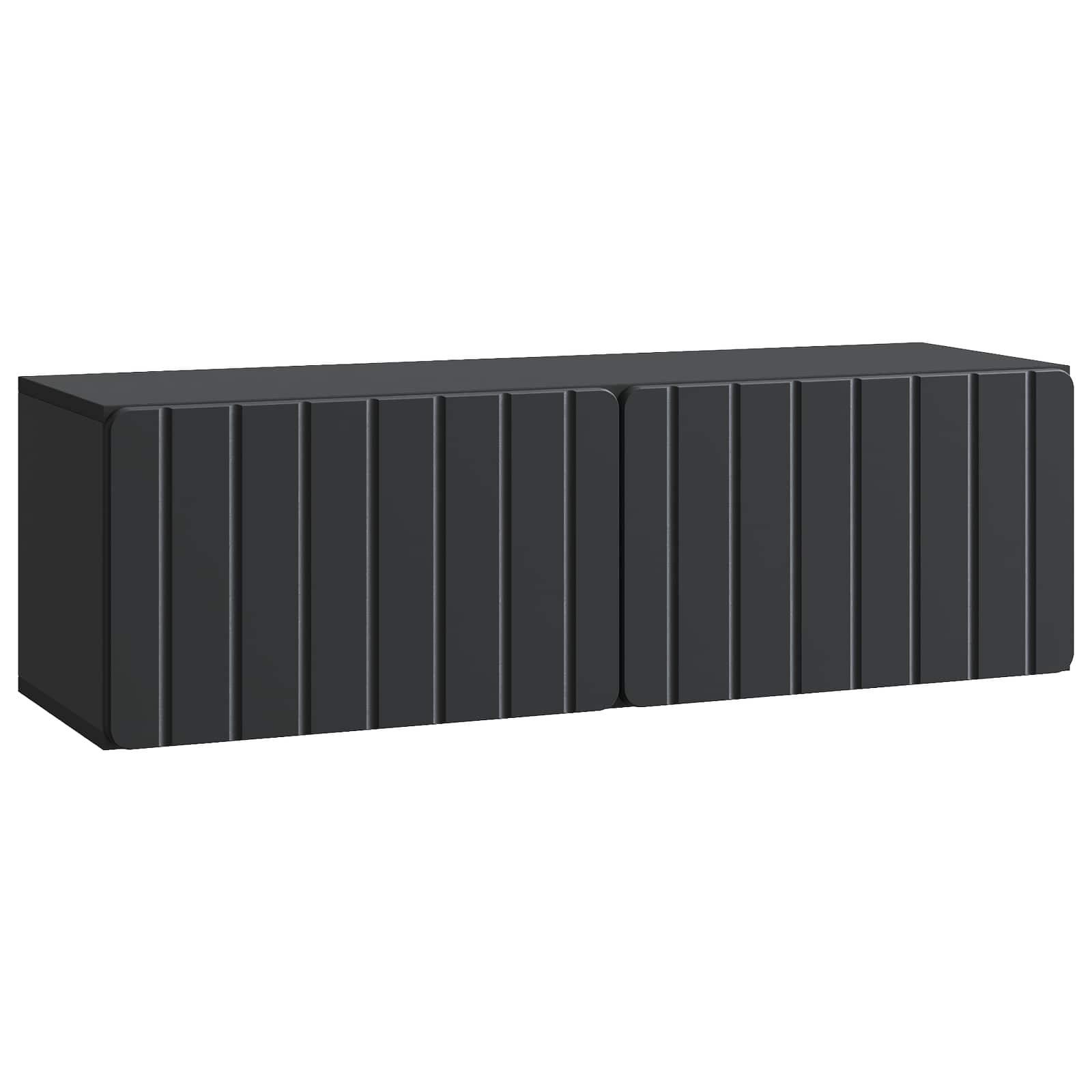 Meuble TV mural Noir 98 x 31 x 30 cm Bois d'ingénierie - XIOS