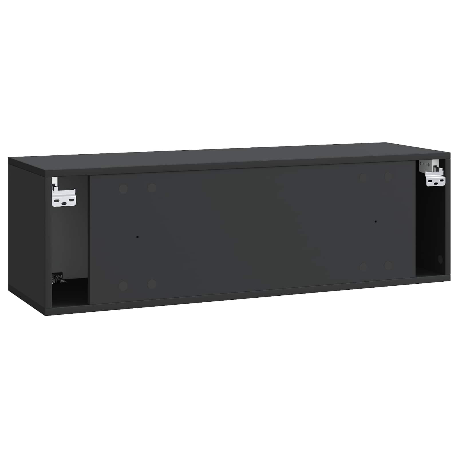 Meuble TV mural Noir 98 x 31 x 30 cm Bois d'ingénierie - XIOS