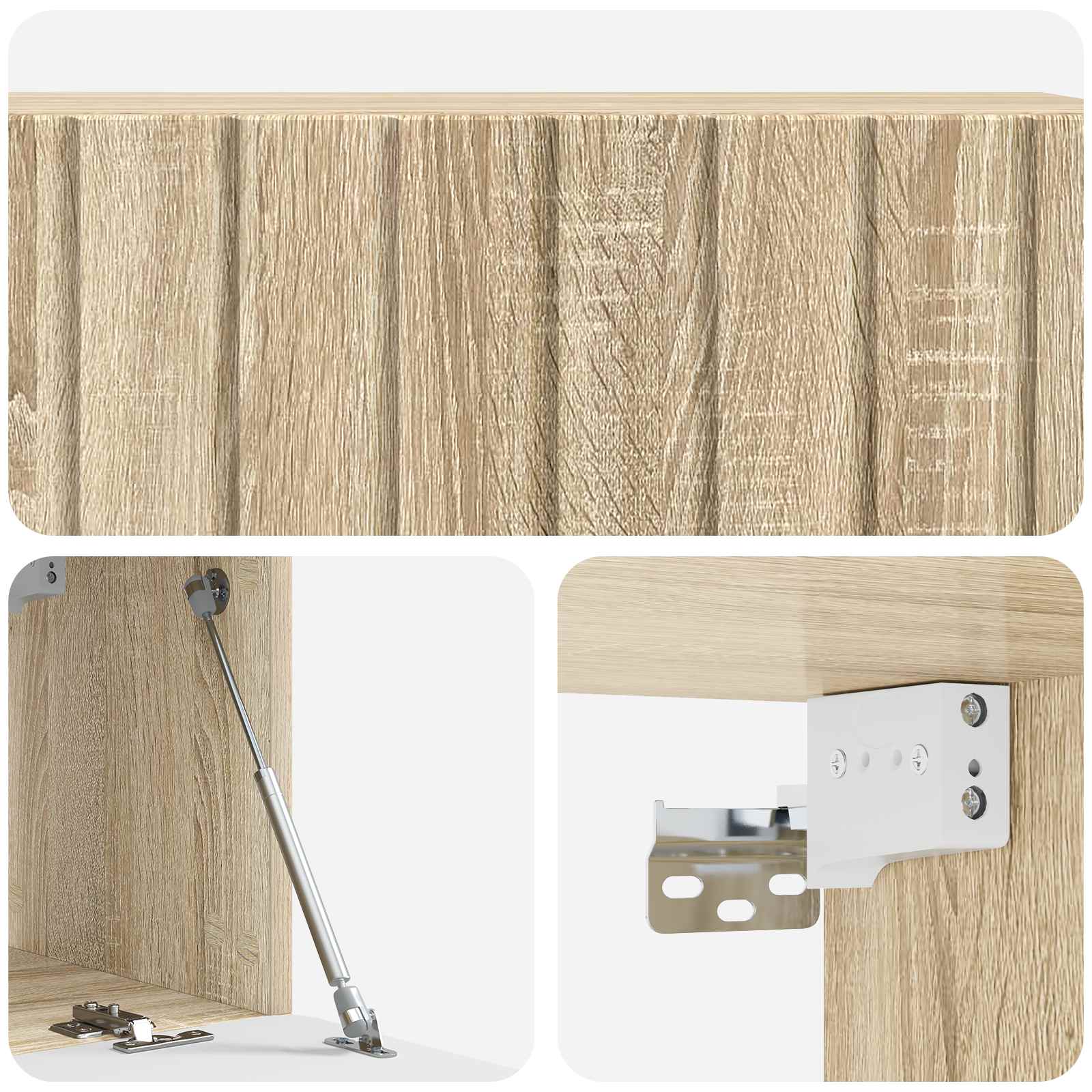 Meuble TV mural Chêne Sonoma 98 x 31 x 30 cm Bois d'ingénierie - XIOS