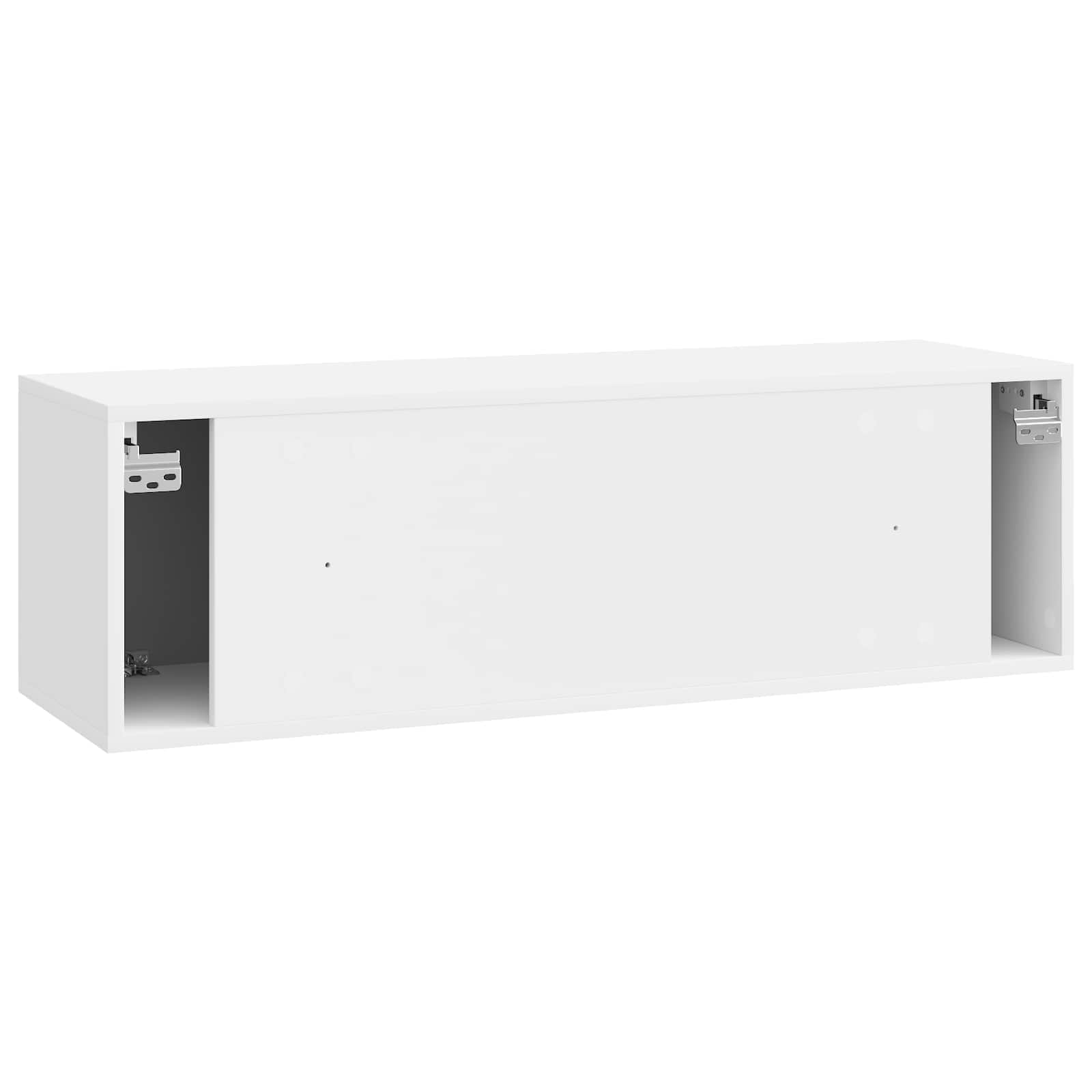 Meuble TV mural Montage mural Blanc brillant 98 x 31 x 30 cm - XIOS