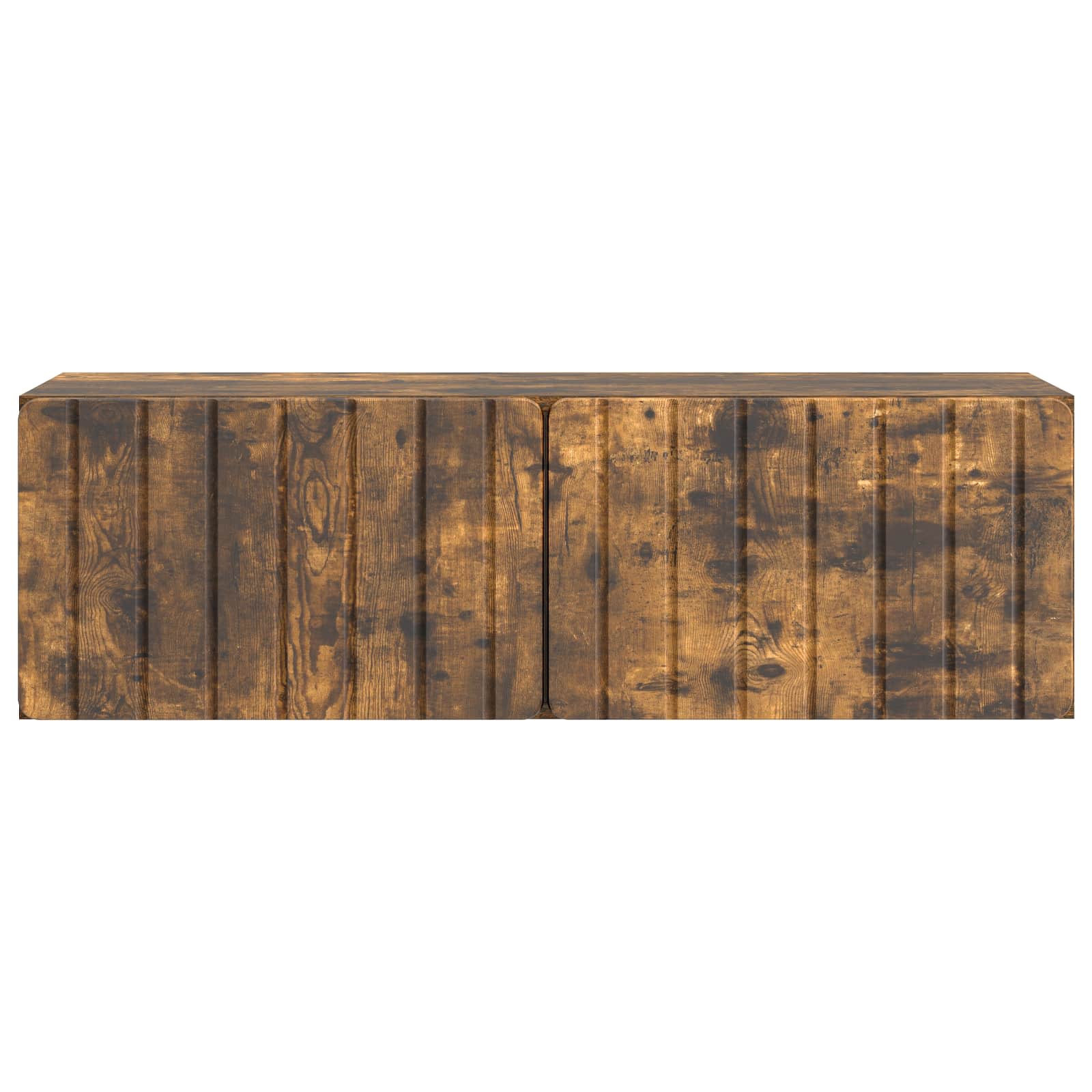Meuble TV mural Chêne fumé 98 x 31 x 30 cm Bois d'ingénierie - XIOS