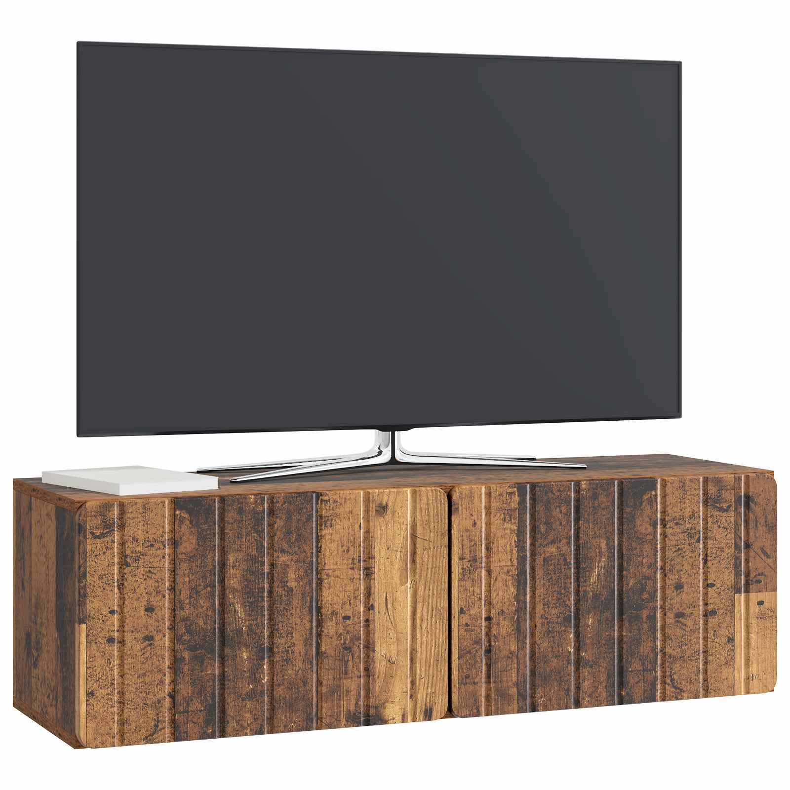 Meuble TV mural Bois ancien 98 x 31 x 30 cm Bois d'ingénierie - XIOS