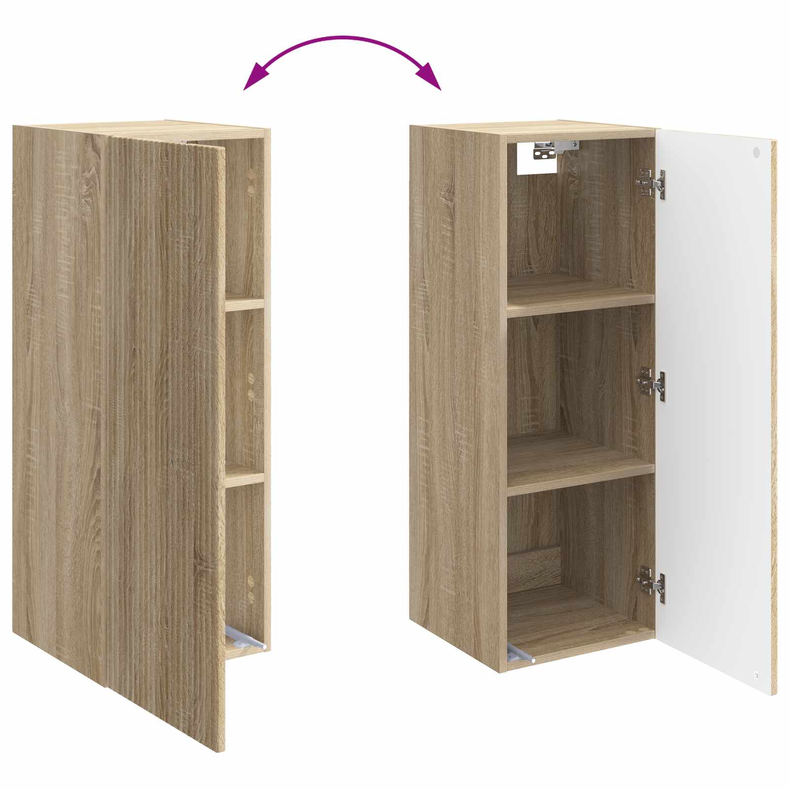 Armoire Murale Chêne Sonoma 33 x 34,5 x 90 cm Bois d'ingénierie - XIOS