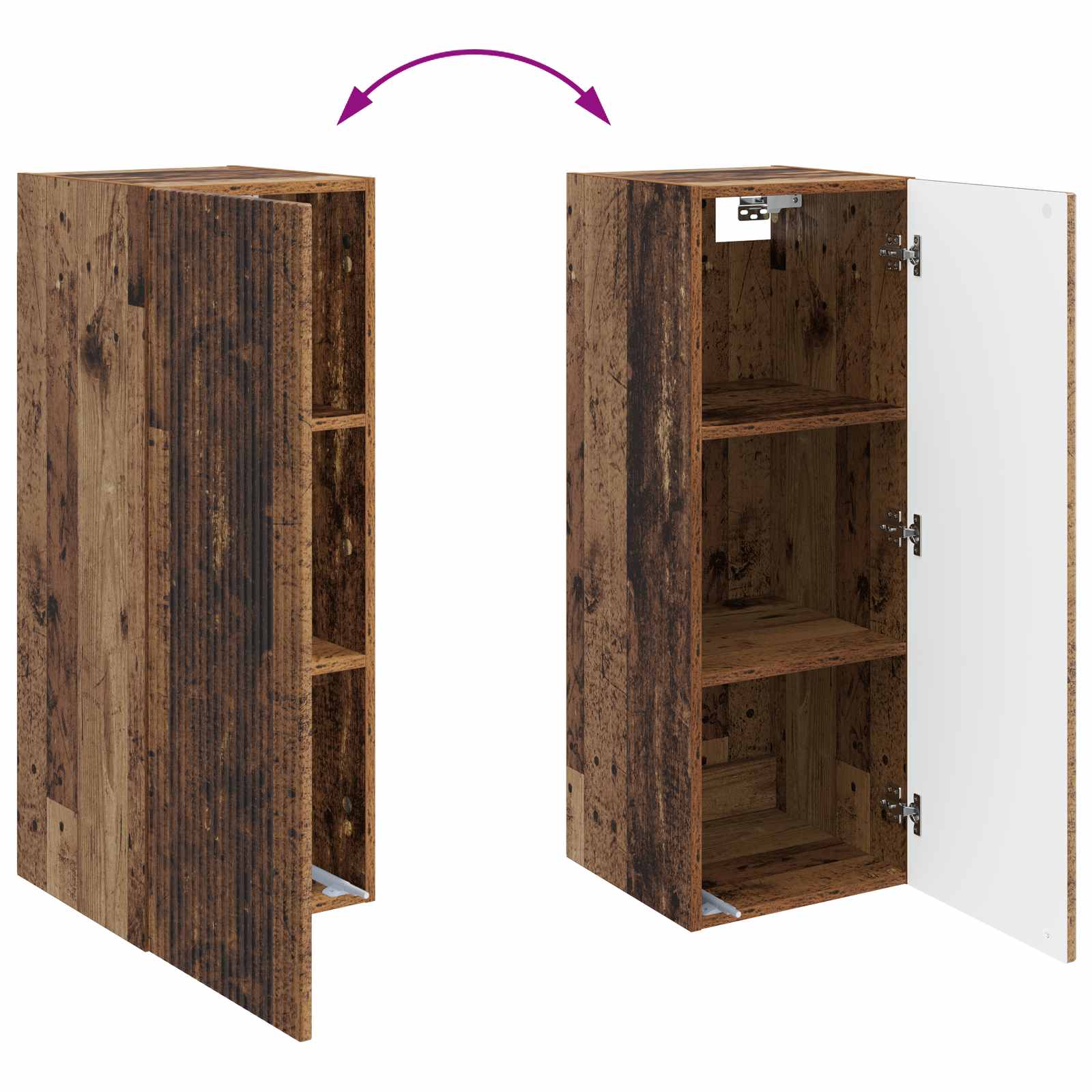 Armoire Murale Bois ancien 33 x 34,5 x 90 cm Bois d'ingénierie - XIOS