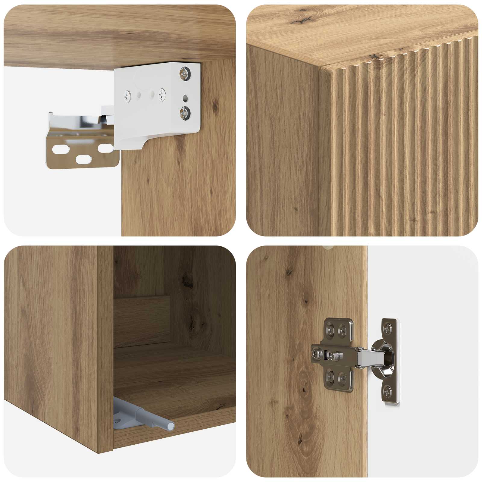 Armoire Murale Chêne artisanal 33 x 34,5 x 90 cm - XIOS