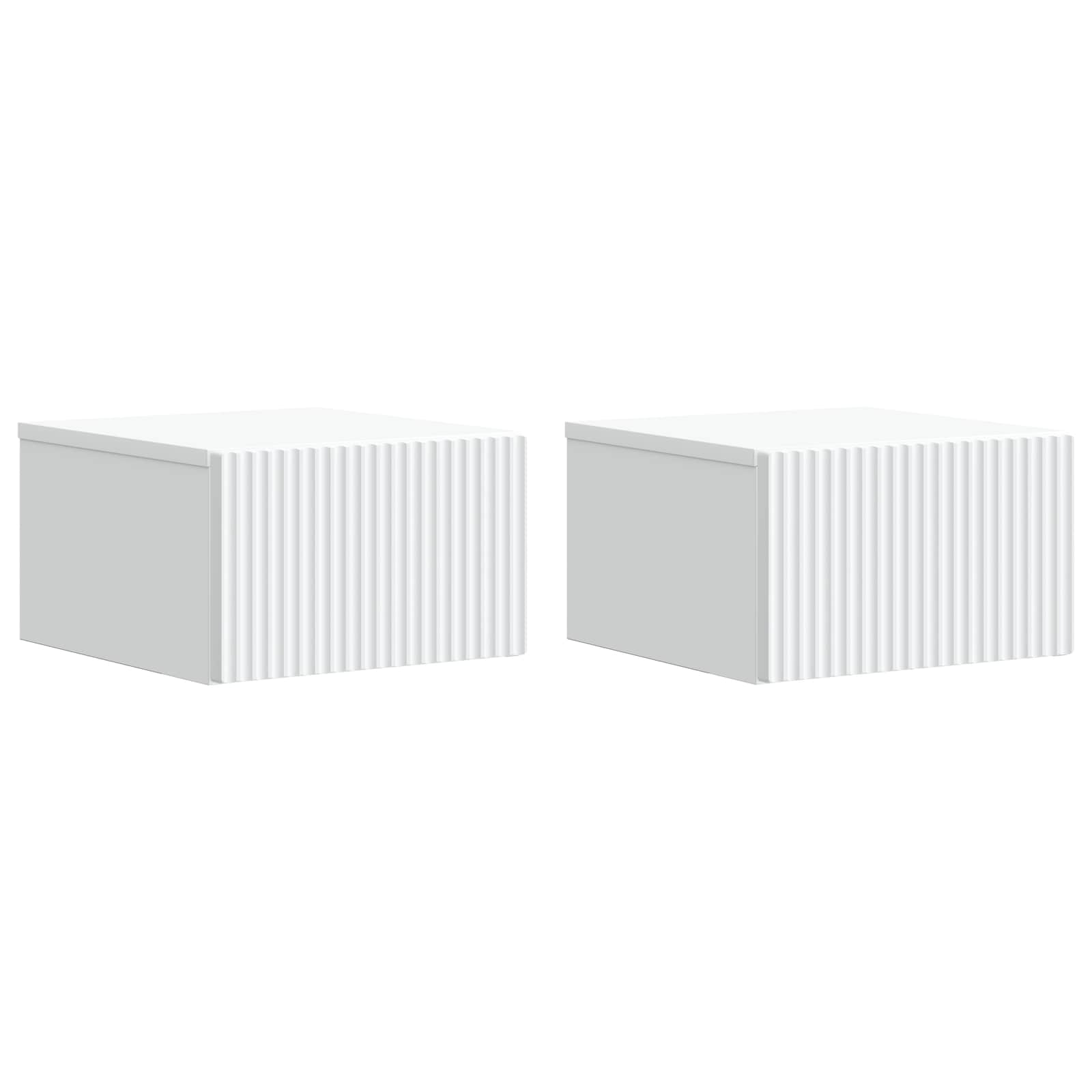 Cabinet de chevet mural 2 pcs Blanc 33 x 34,5 x 20 cm - XIOS