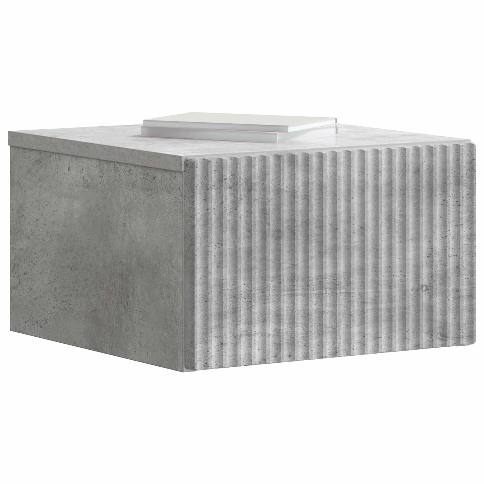 Cabinet de chevet mural 2 pcs Gris béton 33 x 34,5 x 20 cm - XIOS
