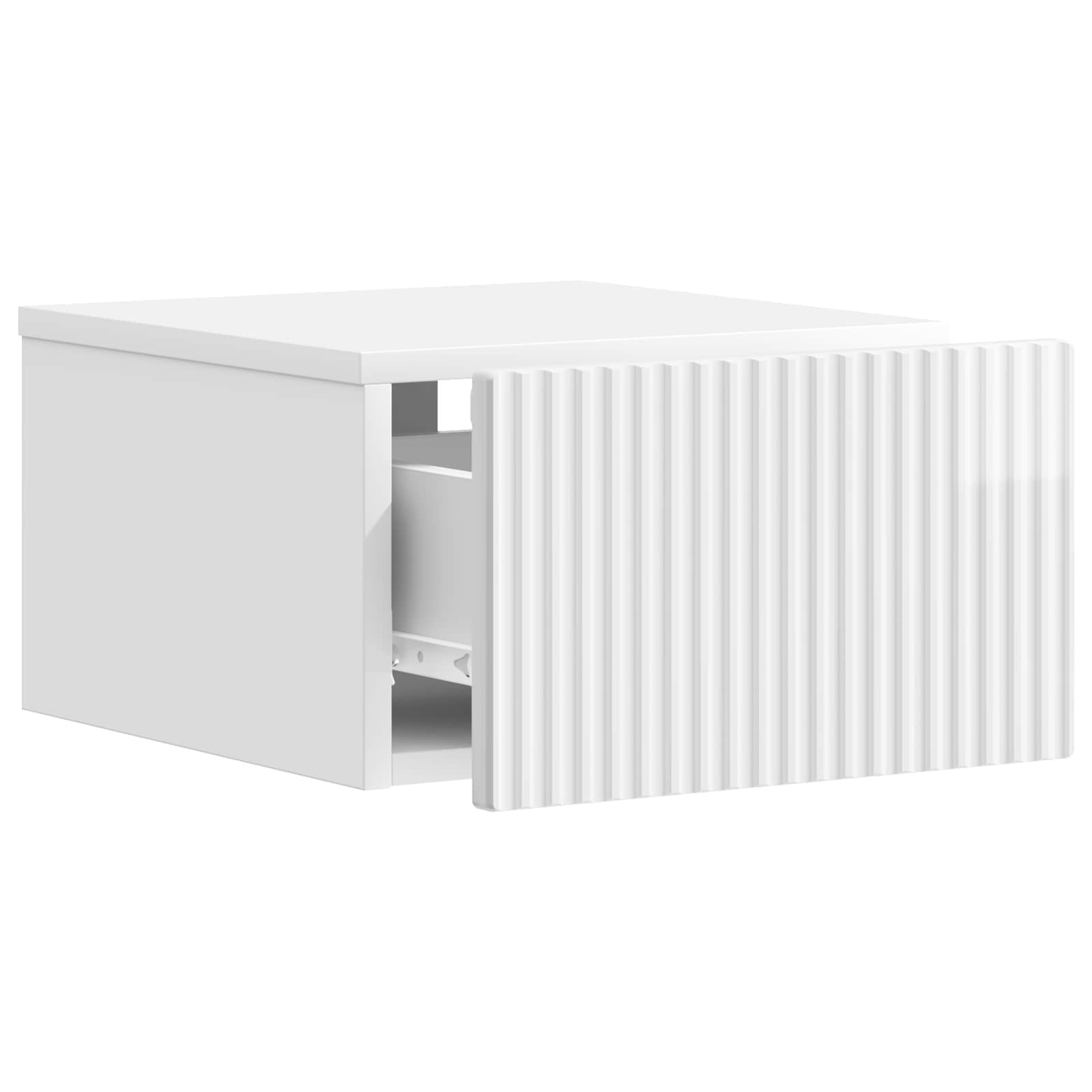 Cabinet de chevet mural 2 pcs Blanc brillant 33 x 34,5 x 20 cm - XIOS