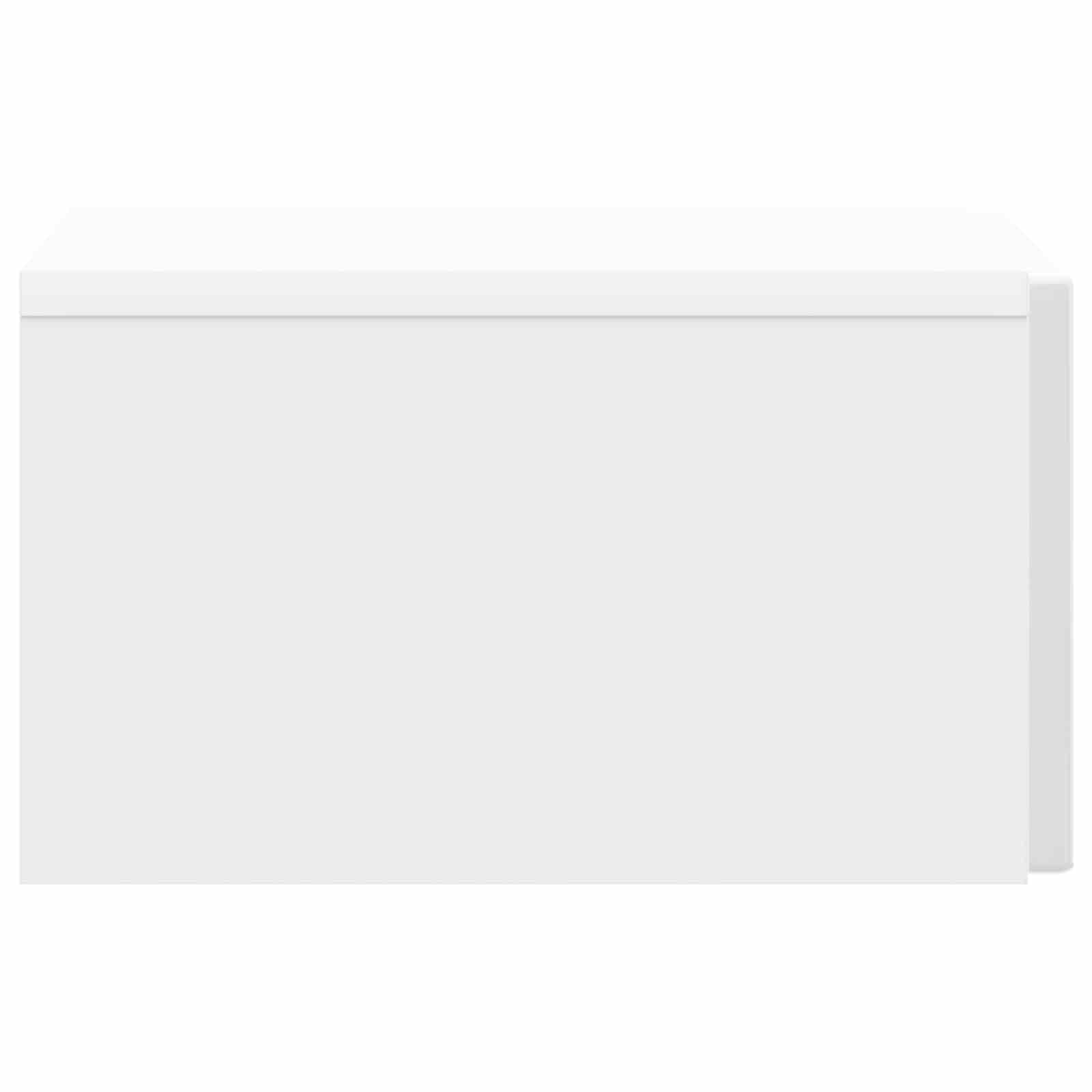 Cabinet de chevet mural 2 pcs Blanc brillant 33 x 34,5 x 20 cm - XIOS