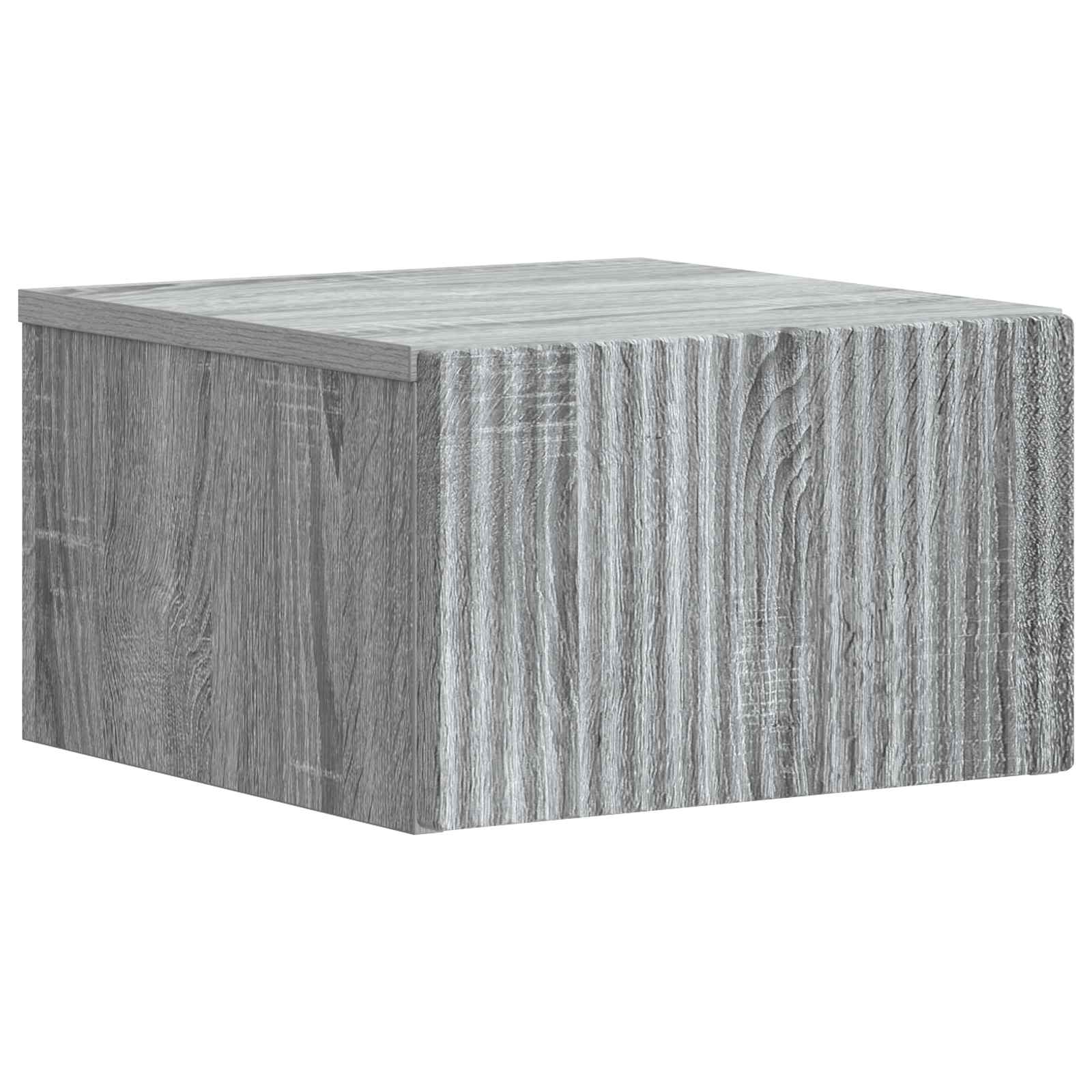 Cabinet de chevet mural 2 pcs Sonoma gris 33 x 34,5 x 20 cm - XIOS