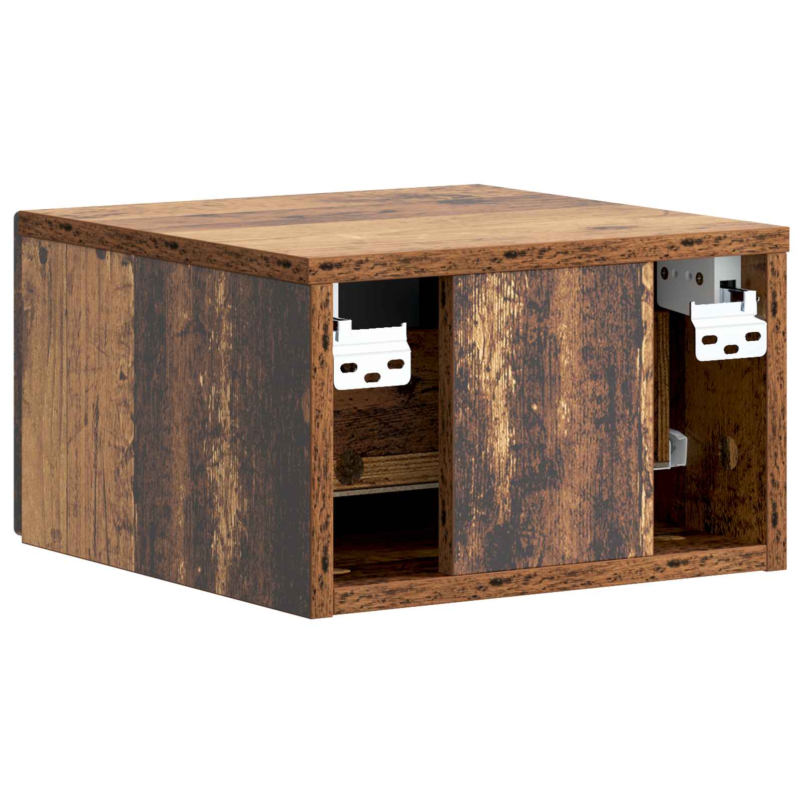 Cabinet de chevet mural 2 pcs Bois ancien 33 x 34,5 x 20 cm