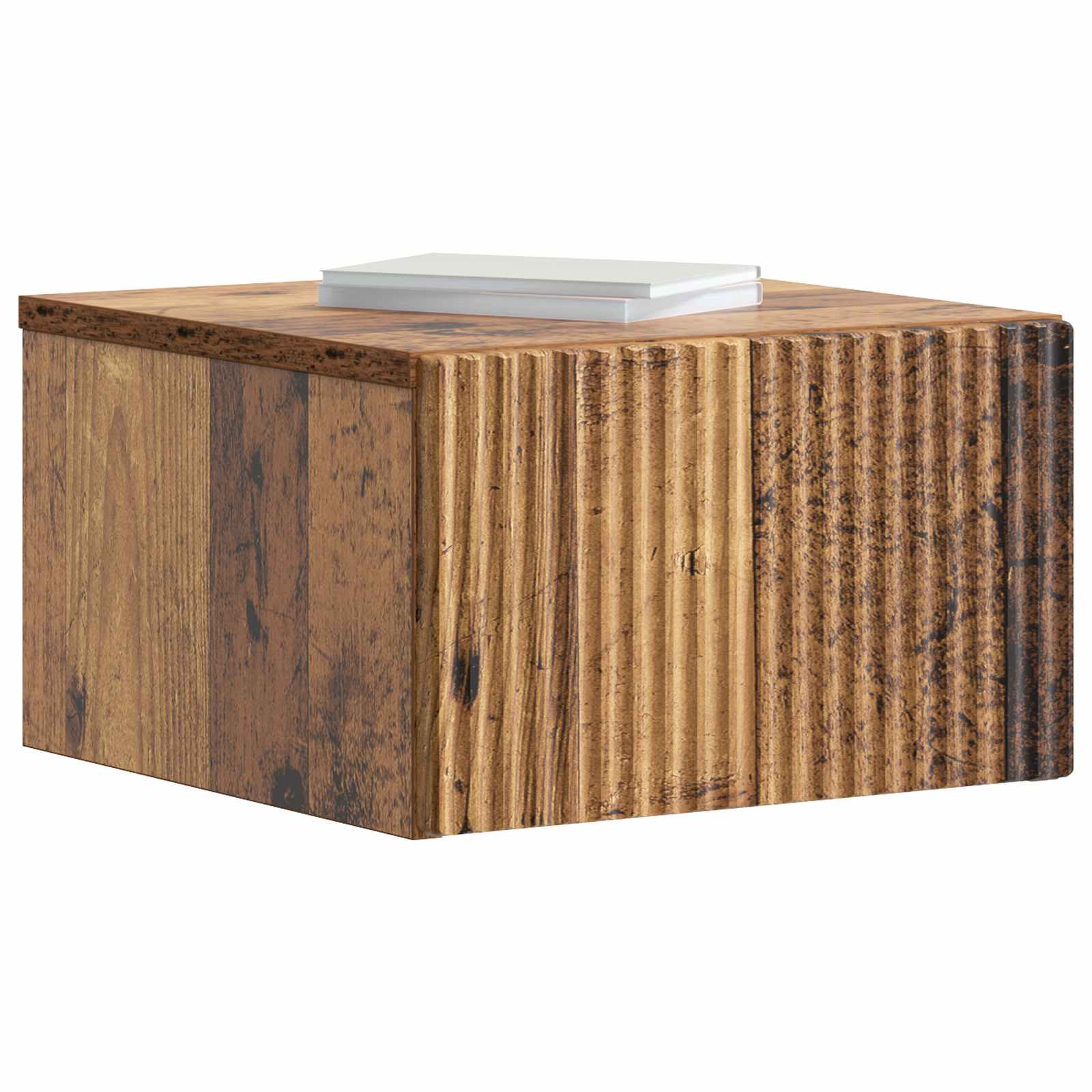 Cabinet de chevet mural 2 pcs Bois ancien 33 x 34,5 x 20 cm