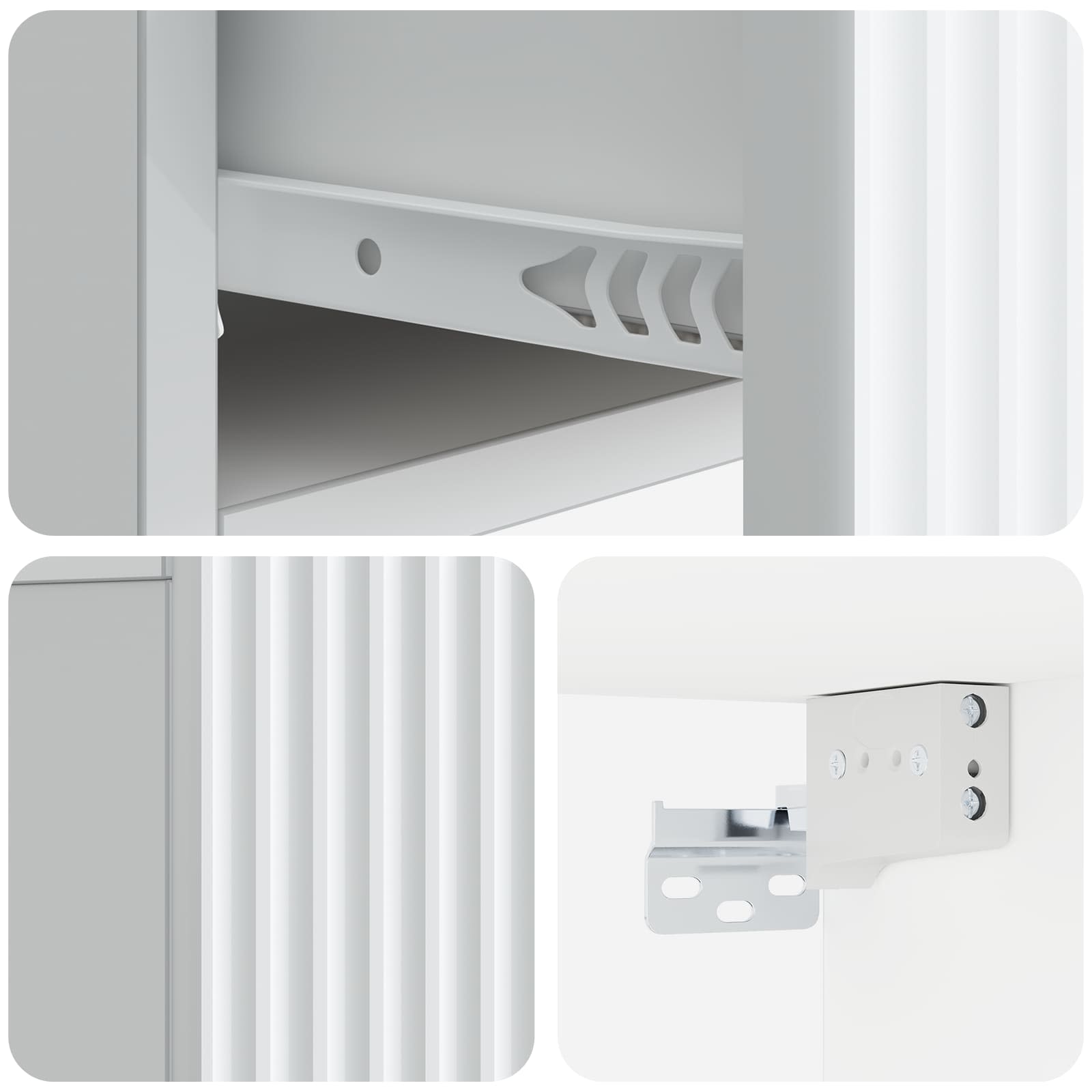 Cabinet de chevet mural 2 pcs Blanc 49 x 34,5 x 20 cm - XIOS