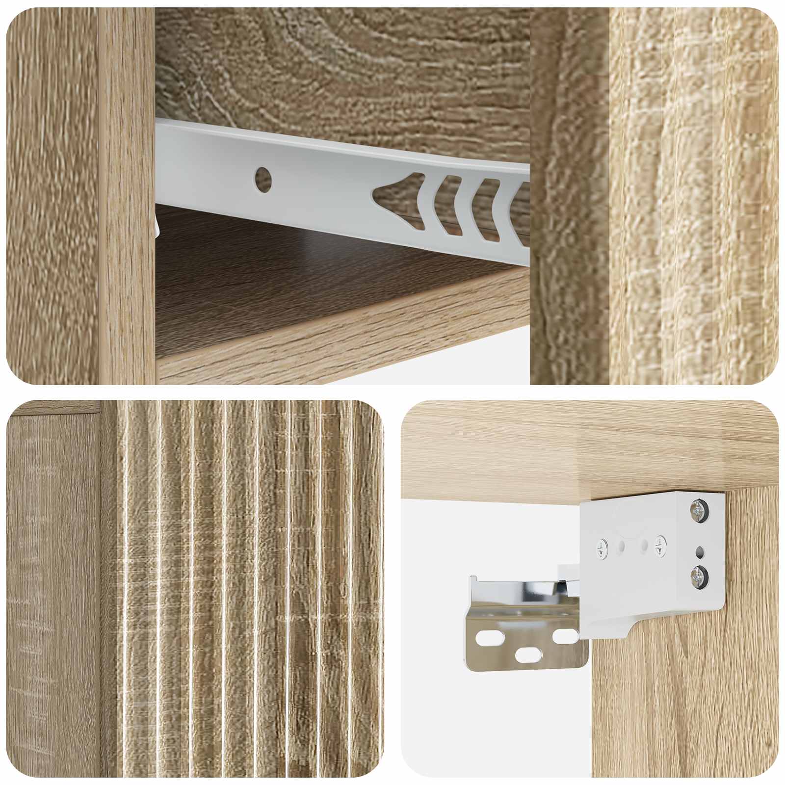 Cabinet de chevet mural 2 pcs Chêne Sonoma 49 x 34,5 x 20 cm - XIOS