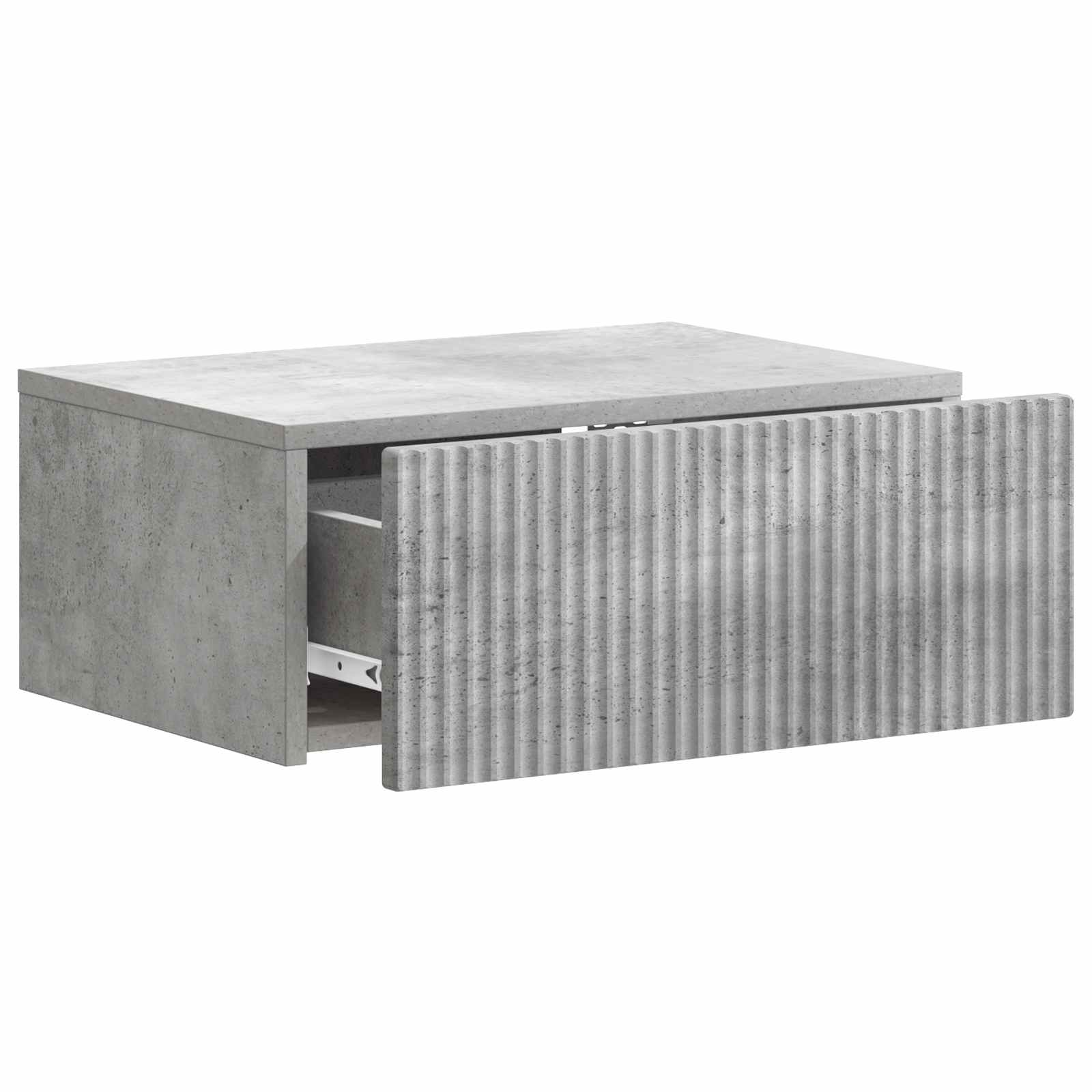 Cabinet de chevet mural 2 pcs Gris béton 49 x 34,5 x 20 cm - XIOS
