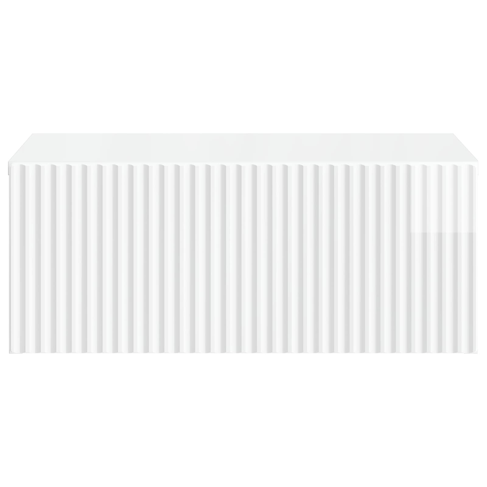 Cabinet de chevet mural 2 pcs Blanc brillant 49 x 34,5 x 20 cm - XIOS