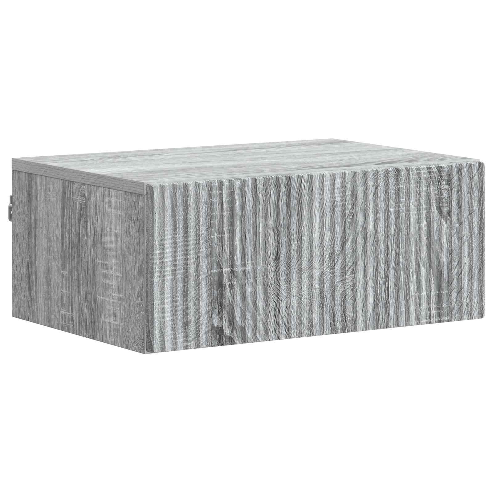Cabinet de chevet mural 2 pcs Sonoma gris 49 x 34,5 x 20 cm - XIOS