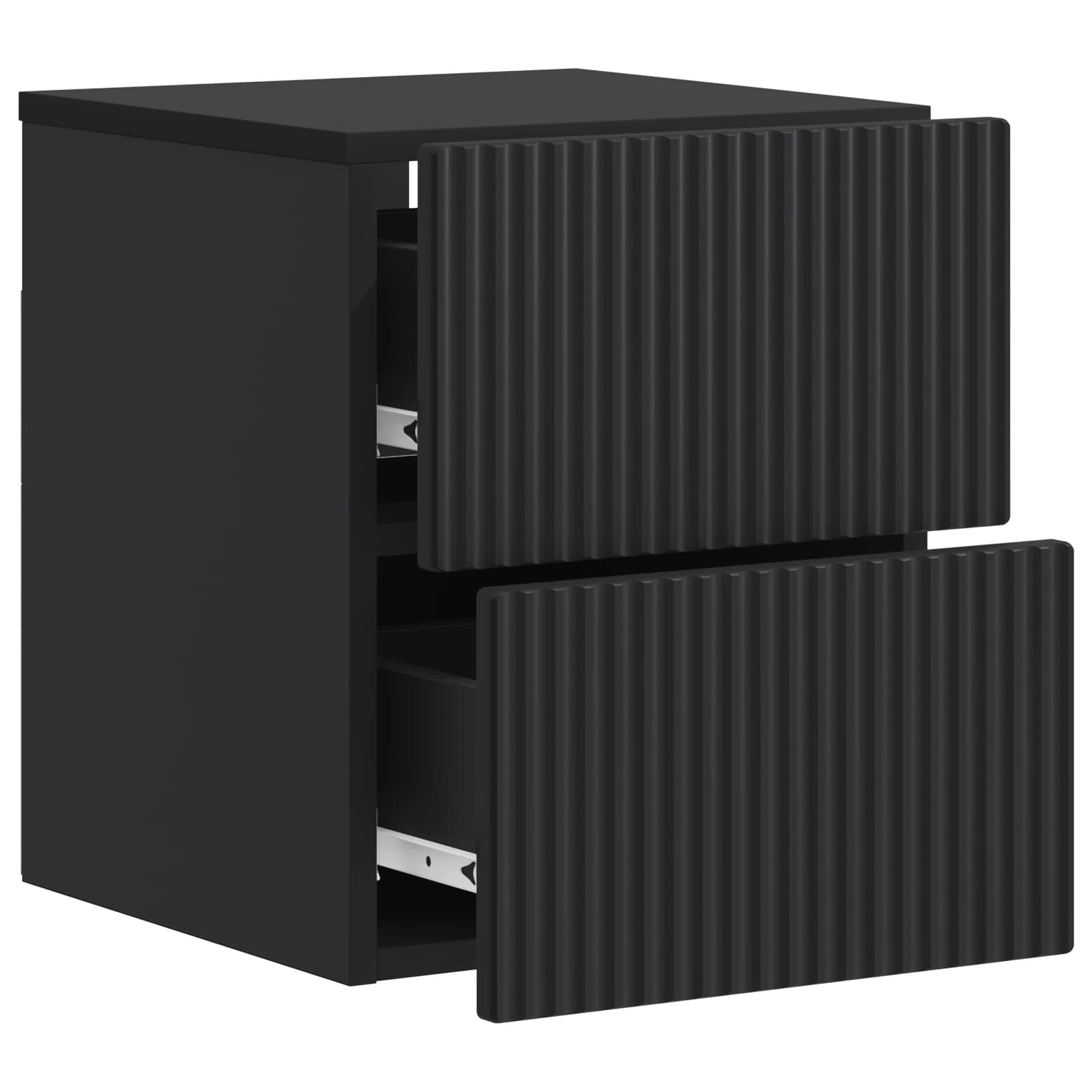 Cabinet de chevet mural 2 pcs Noir 33 x 34,5 x 40 cm - XIOS