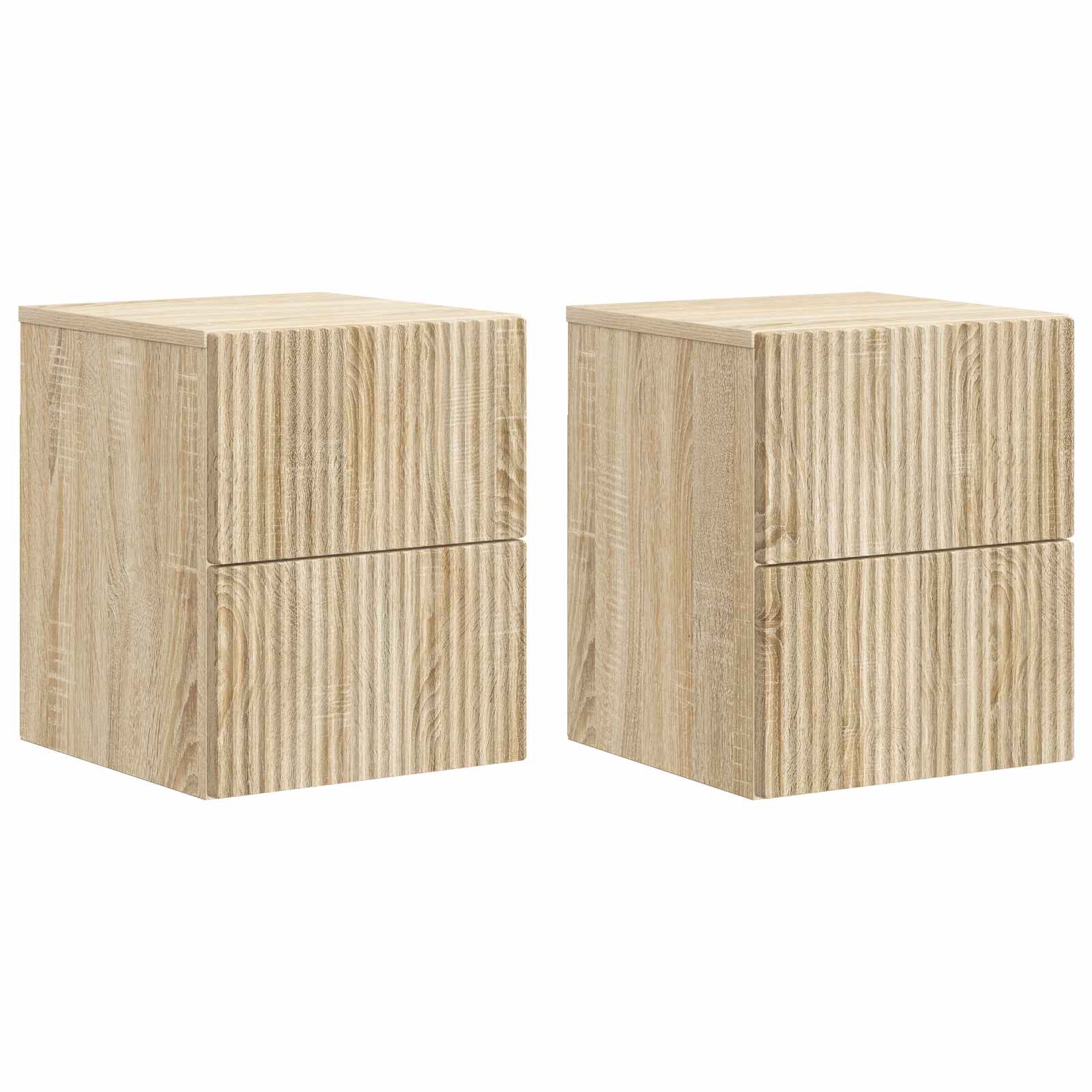Cabinet de chevet mural 2 pcs Chêne Sonoma 33 x 34,5 x 40 cm - XIOS