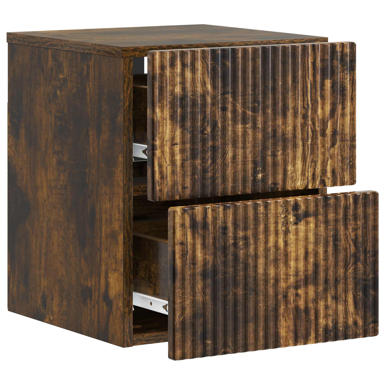 Cabinet de chevet mural 2 pcs Chêne fumé 33 x 34,5 x 40 cm - XIOS
