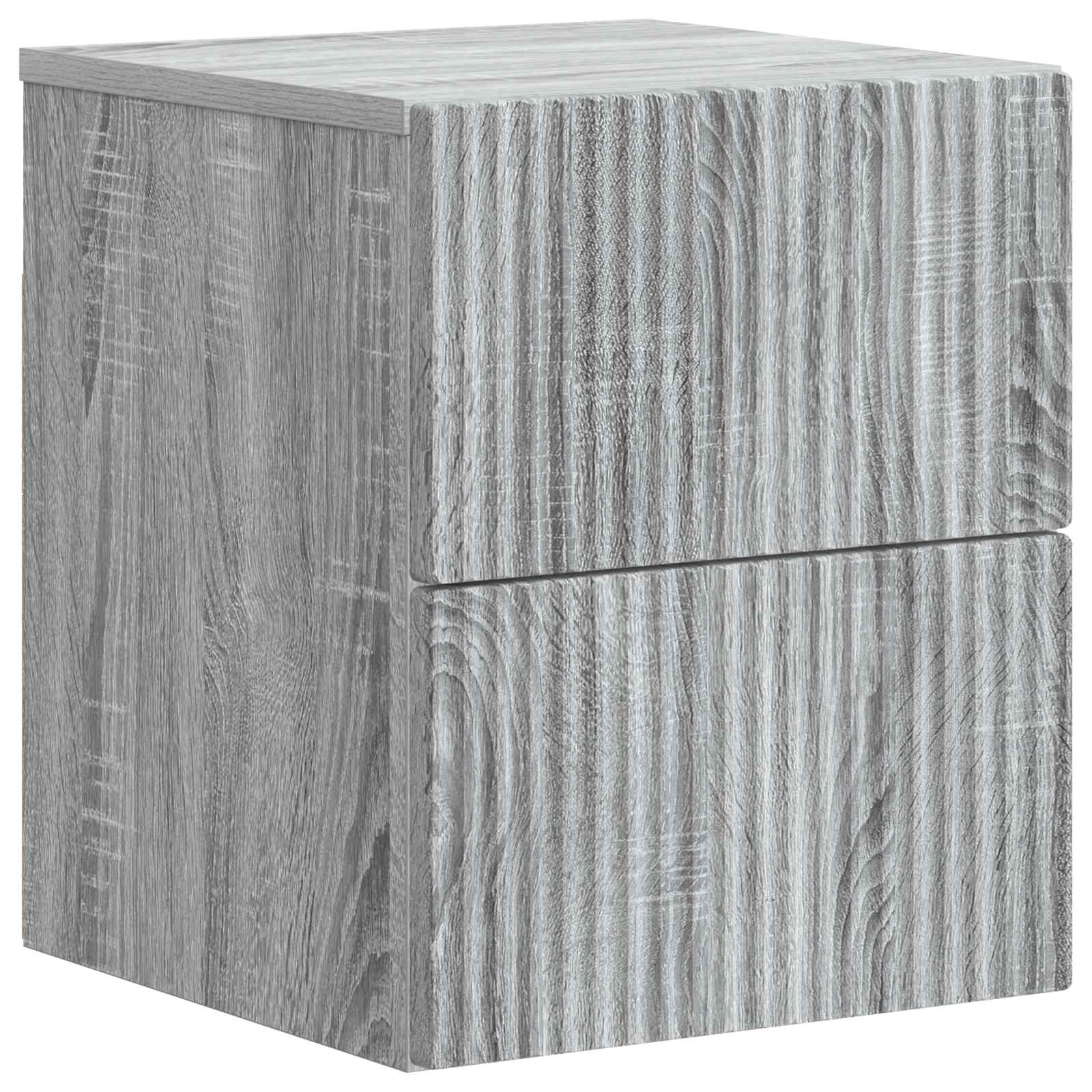 Cabinet de chevet mural Sonoma gris 33 x 34,5 x 40 cm - XIOS