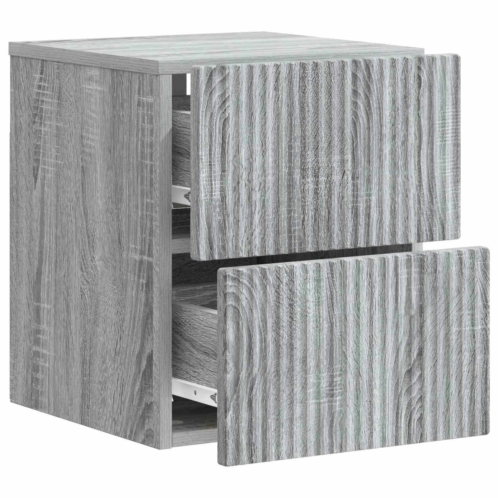 Cabinet de chevet mural Sonoma gris 33 x 34,5 x 40 cm - XIOS