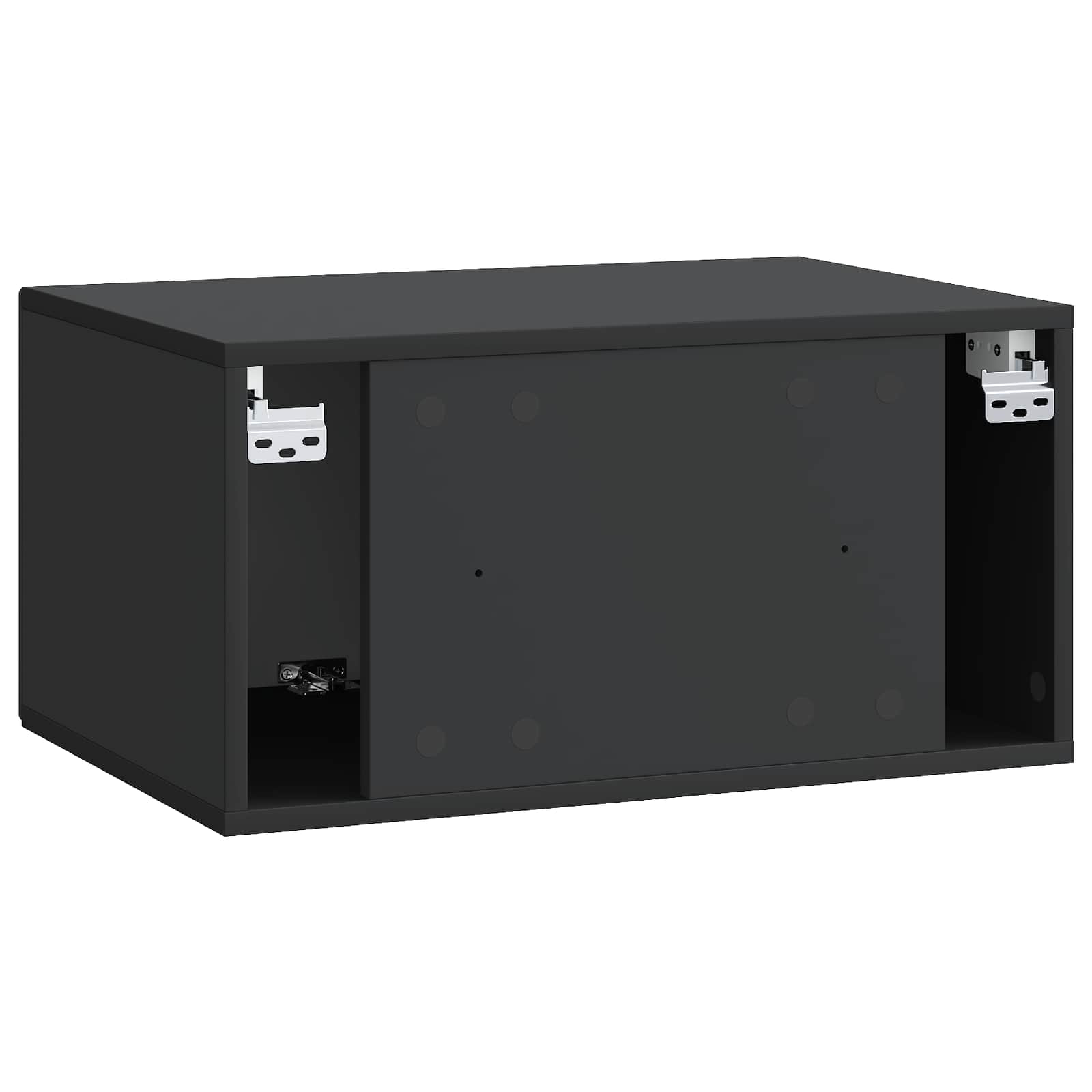 Meuble TV mural Noir 59,5 x 41 x 30 cm Bois d'ingénierie - XIOS