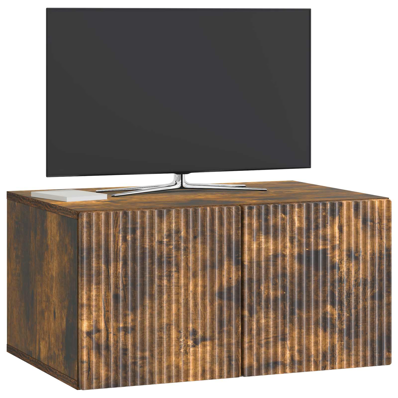 Meuble TV mural Chêne fumé 59,5 x 41 x 30 cm Bois d'ingénierie - XIOS