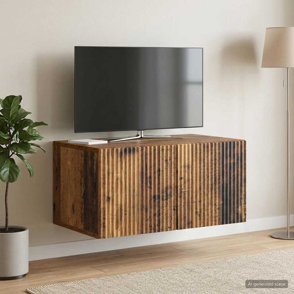 Meuble TV mural Bois ancien 59,5 x 41 x 30 cm Bois d'ingénierie - XIOS