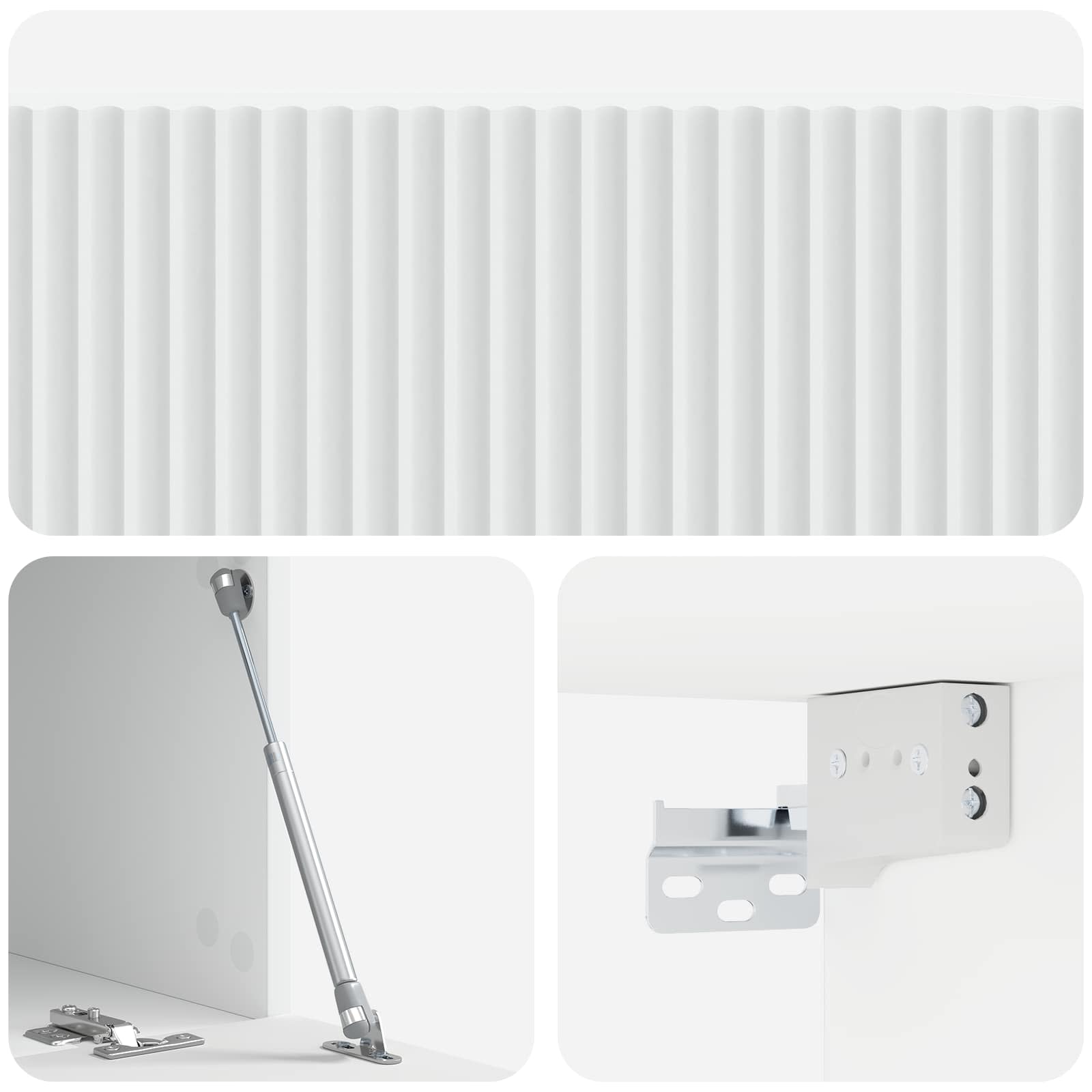 Meuble TV mural Blanc 78,5 x 41 x 30 cm Bois d'ingénierie - XIOS