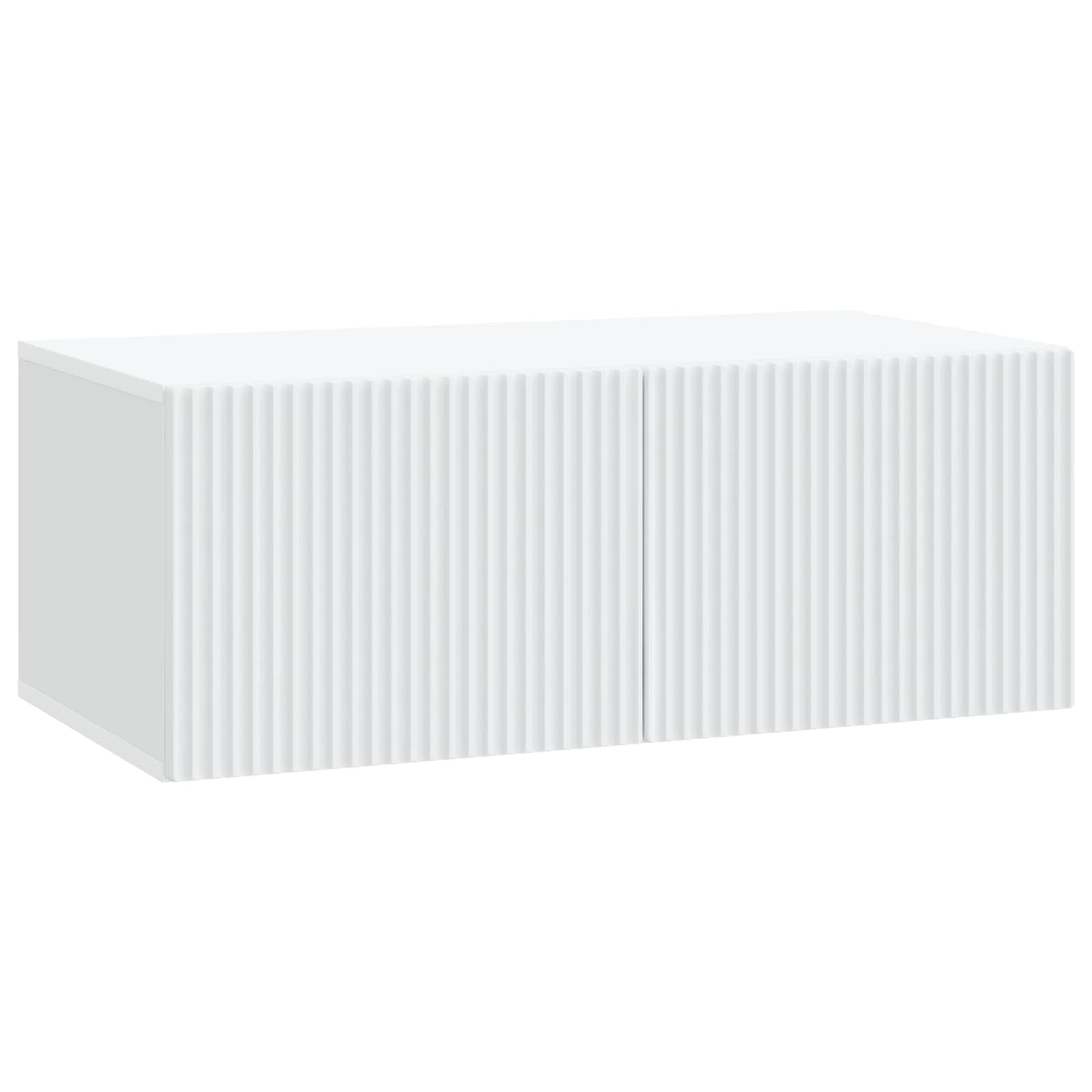 Meuble TV mural Blanc 78,5 x 41 x 30 cm Bois d'ingénierie - XIOS