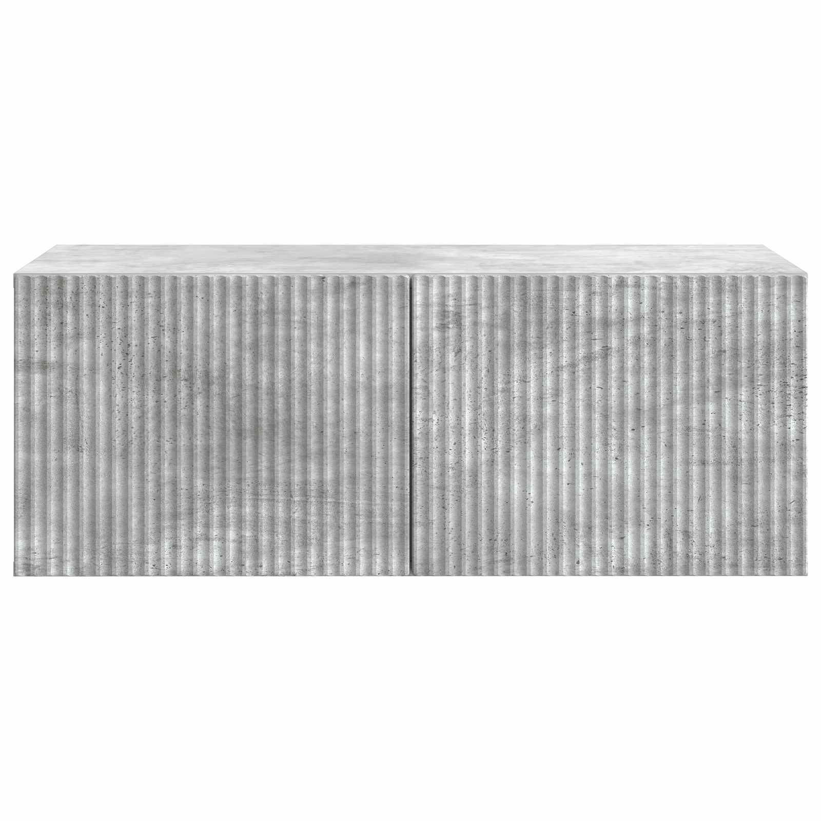 Meuble TV mural Gris béton 78,5 x 41 x 30 cm Bois d'ingénierie - XIOS