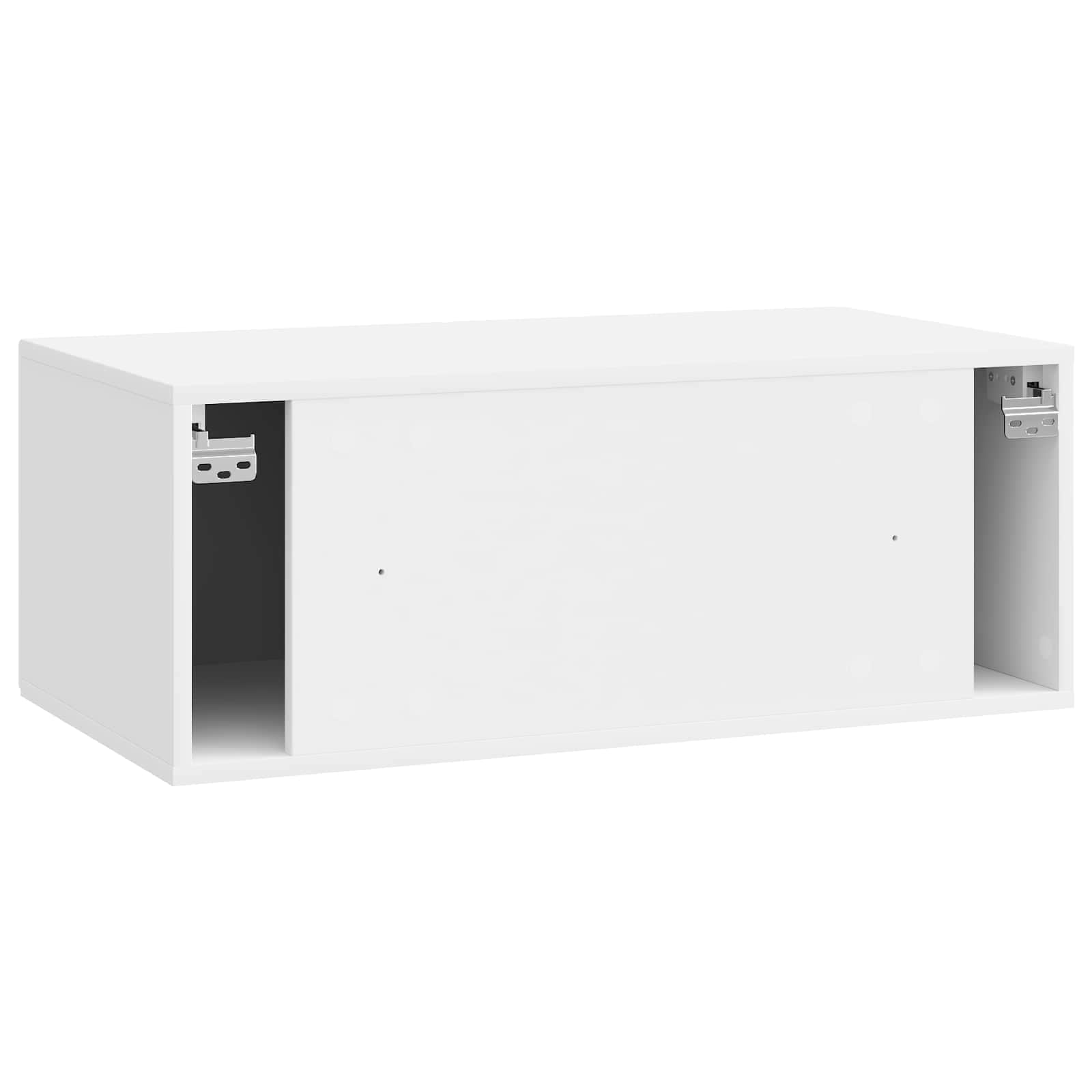 Meuble TV mural Montage mural Blanc brillant 78,5 x 41 x 30 cm - XIOS
