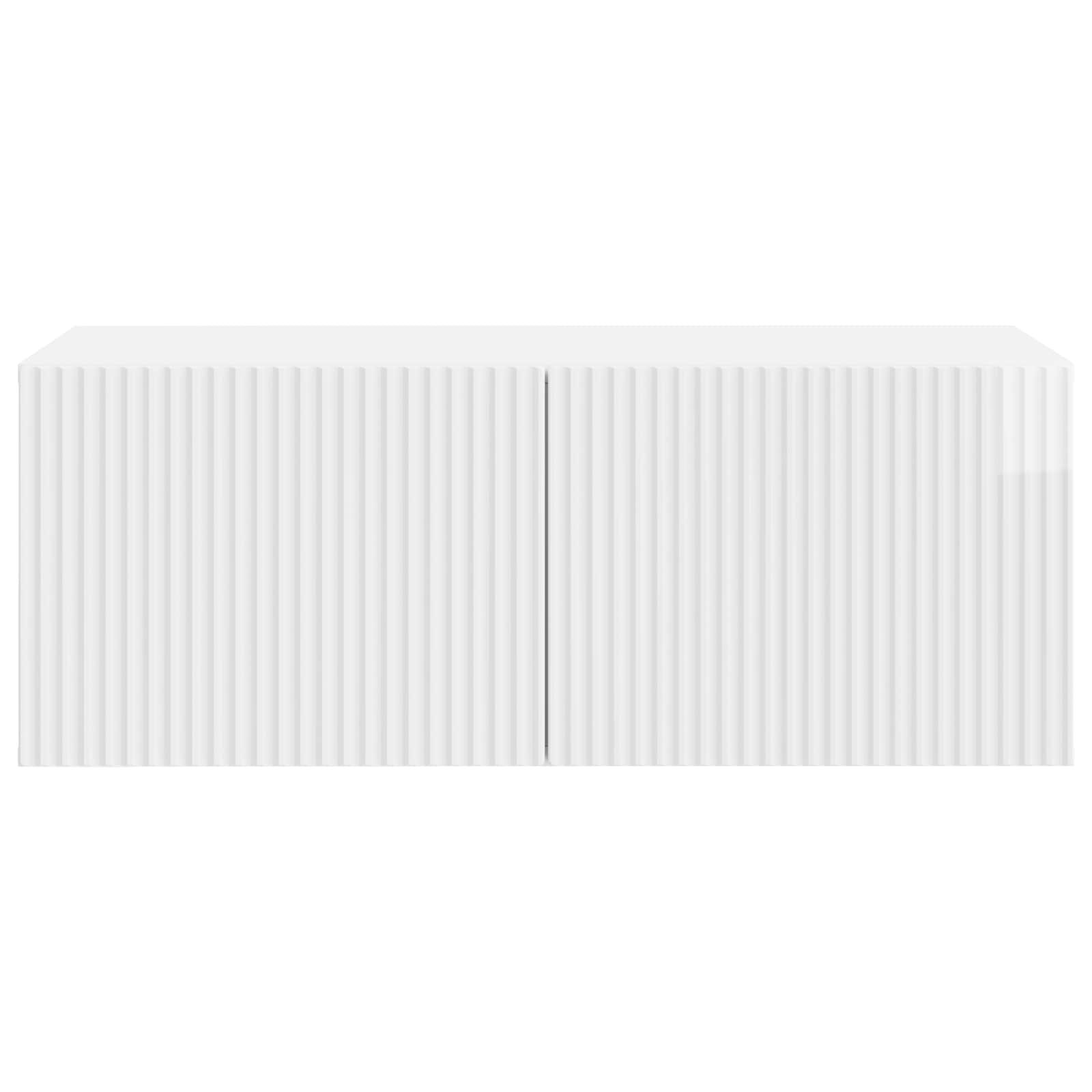 Meuble TV mural Montage mural Blanc brillant 78,5 x 41 x 30 cm - XIOS