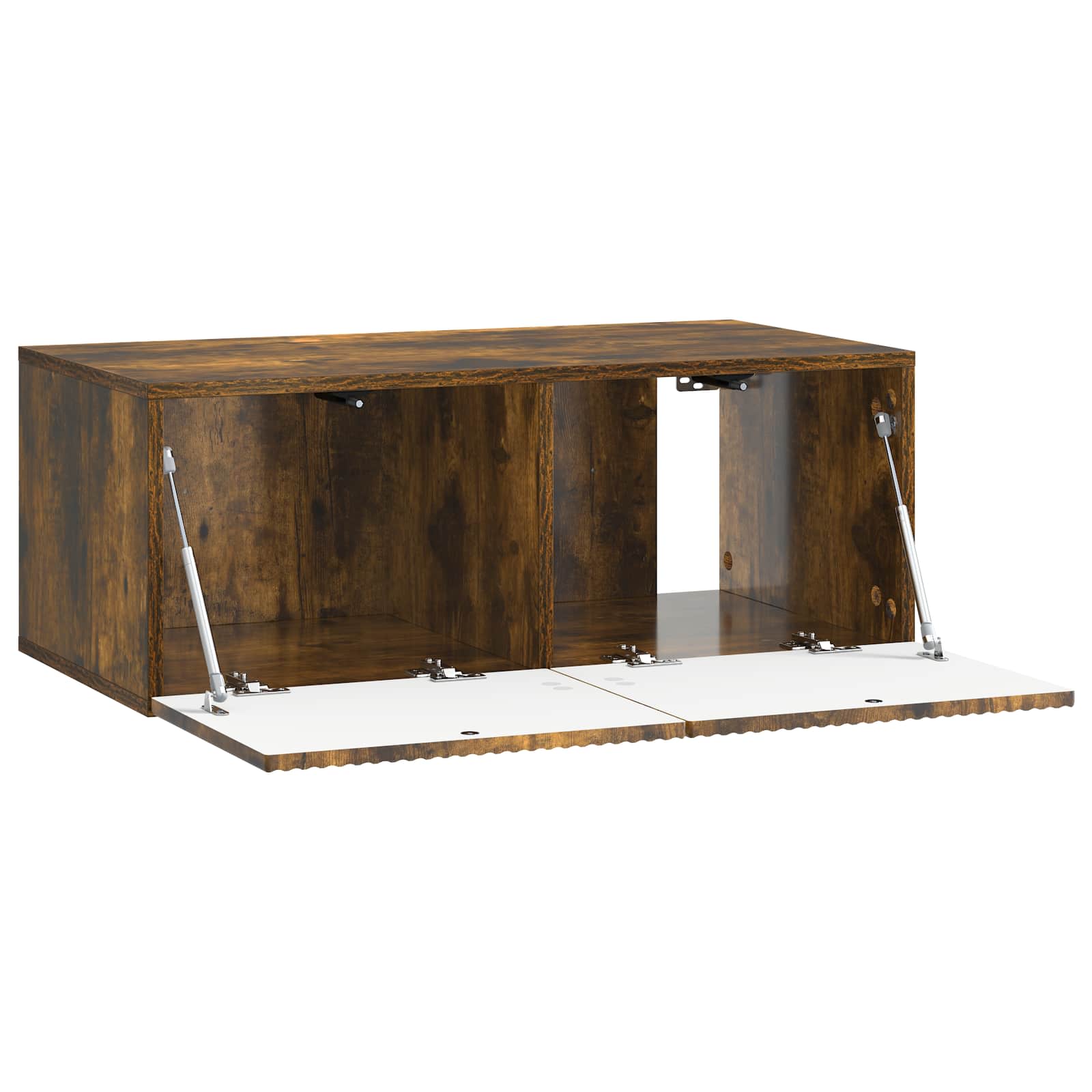 Meuble TV mural Chêne fumé 78,5 x 41 x 30 cm Bois d'ingénierie - XIOS