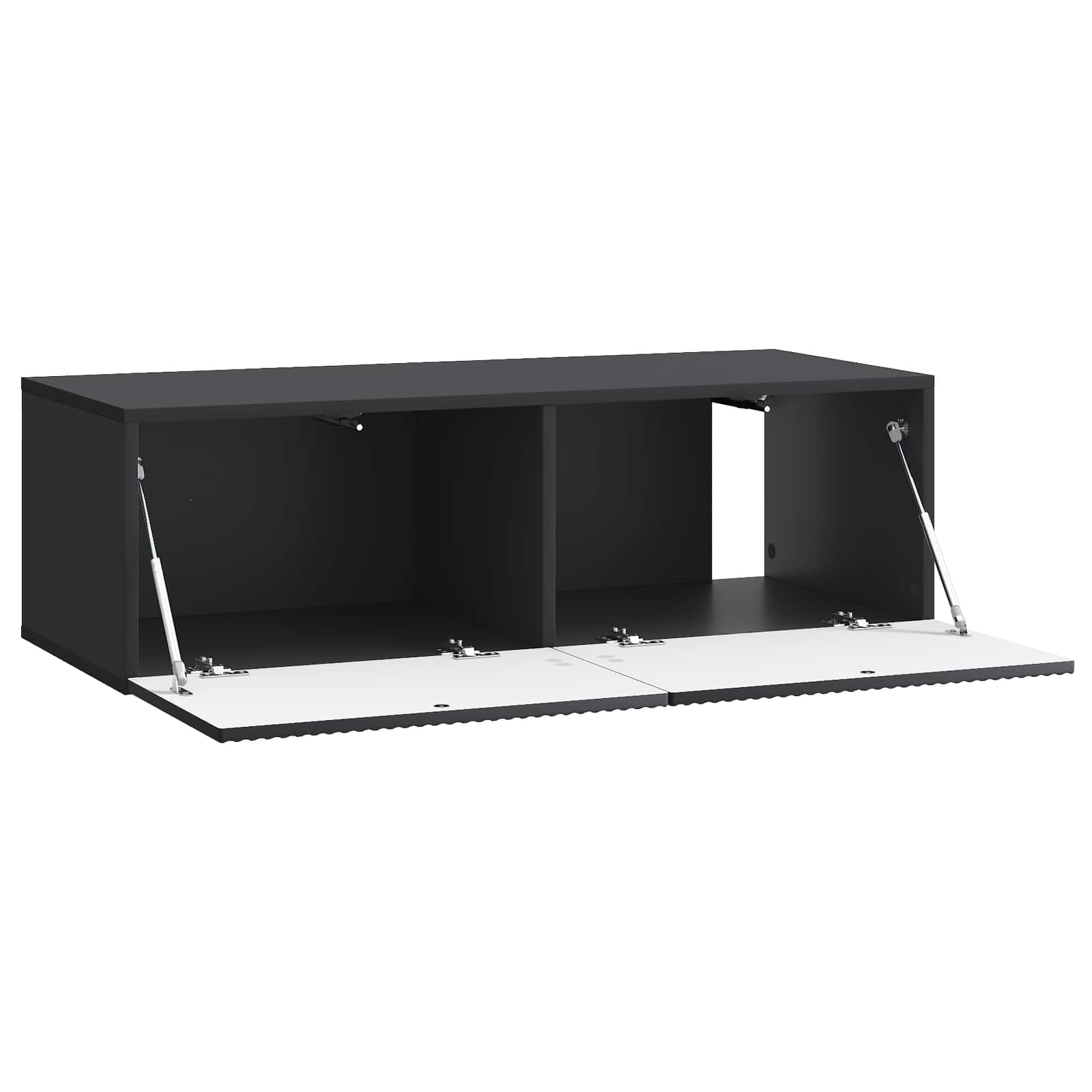 Meuble TV mural Noir 98 x 41 x 30 cm Bois d'ingénierie - XIOS