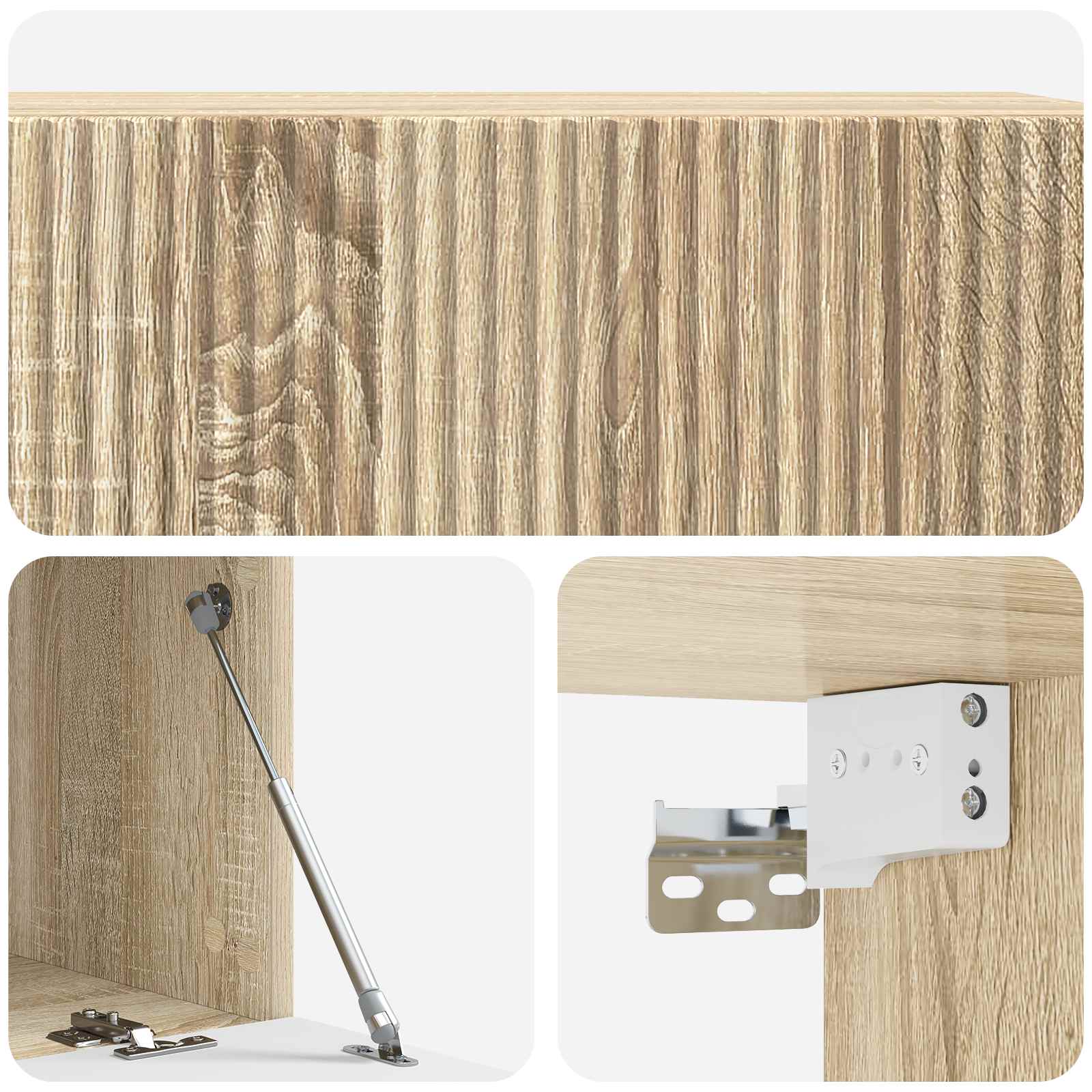 Meuble TV mural Chêne Sonoma 98 x 41 x 30 cm Bois d'ingénierie - XIOS