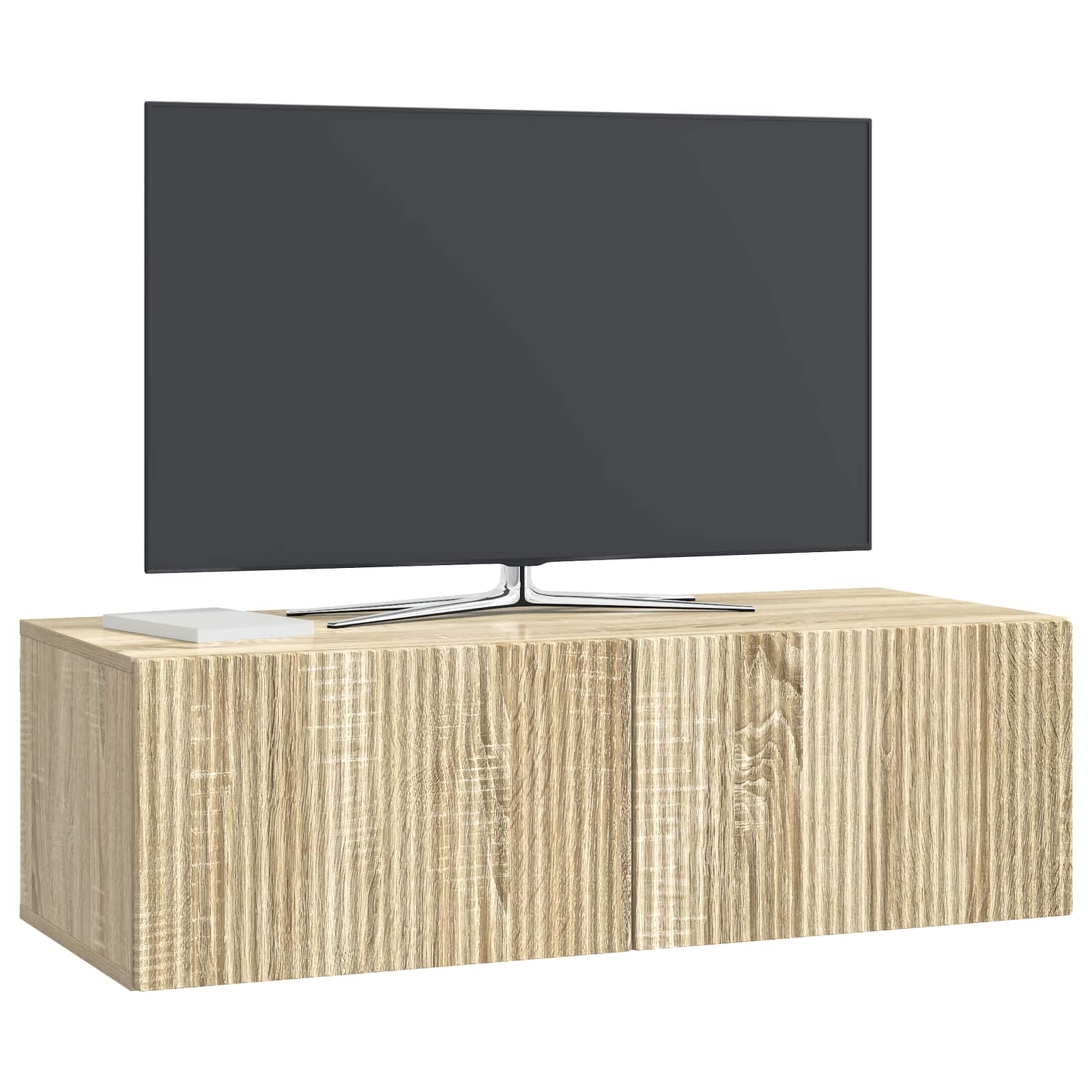 Meuble TV mural Chêne Sonoma 98 x 41 x 30 cm Bois d'ingénierie - XIOS
