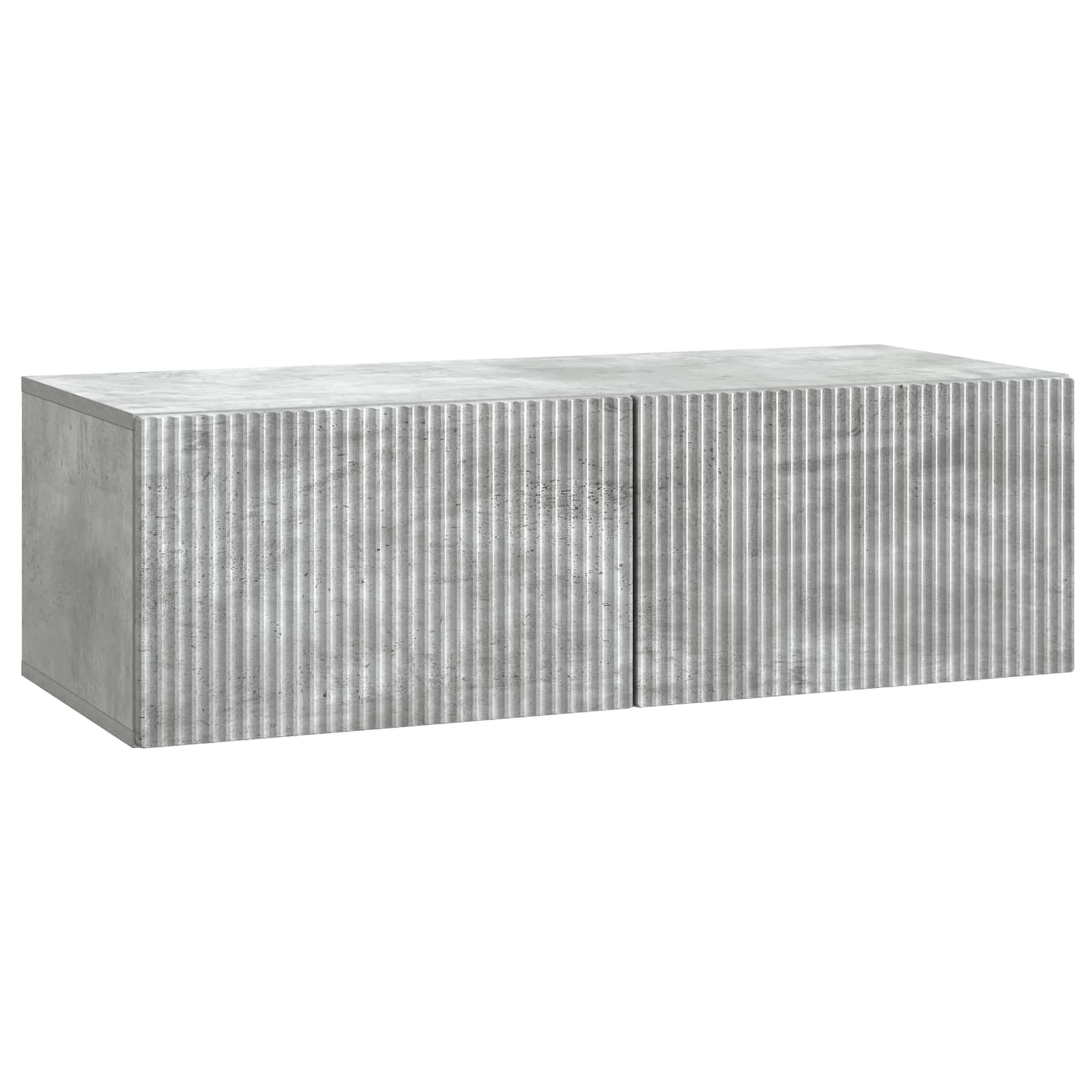 Meuble TV mural Gris béton 98 x 41 x 30 cm Bois d'ingénierie - XIOS