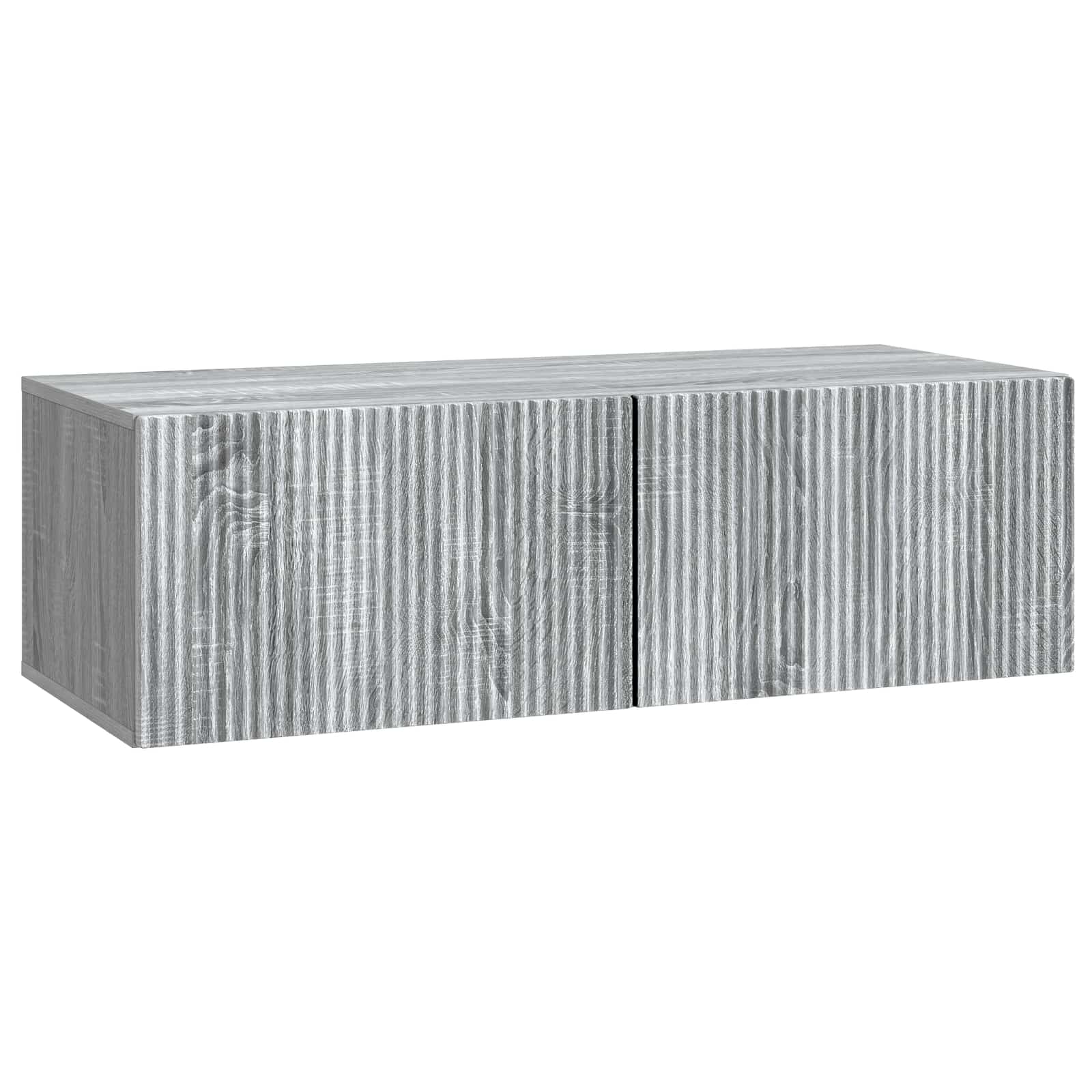 Meuble TV mural Sonoma gris 98 x 41 x 30 cm Bois d'ingénierie - XIOS