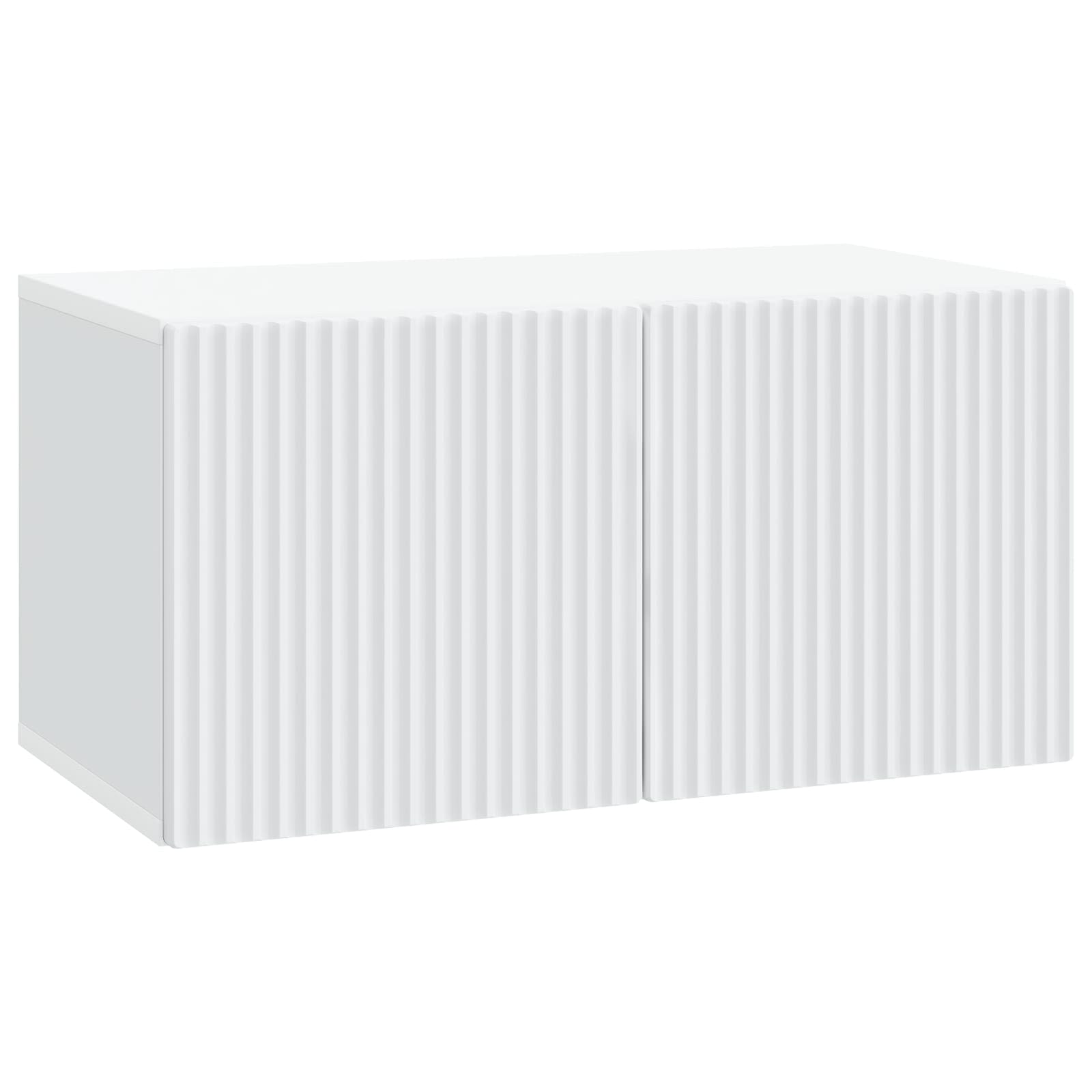 Meuble TV mural Blanc 59,5 x 31 x 30 cm Bois d'ingénierie - XIOS
