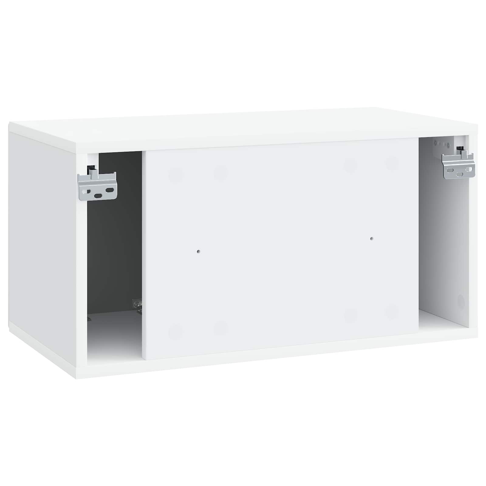 Meuble TV mural Blanc 59,5 x 31 x 30 cm Bois d'ingénierie - XIOS