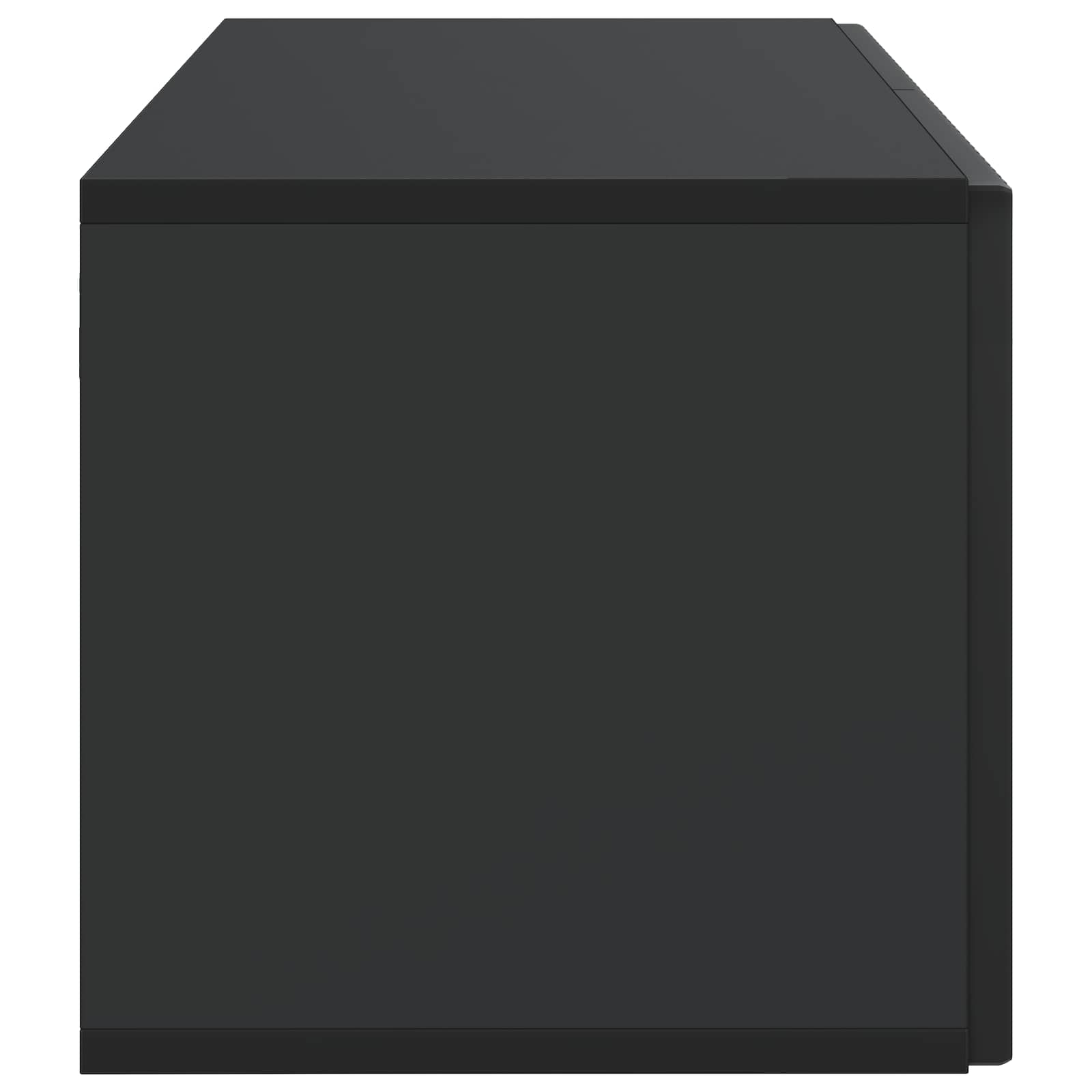 Meuble TV mural Noir 59,5 x 31 x 30 cm Bois d'ingénierie - XIOS