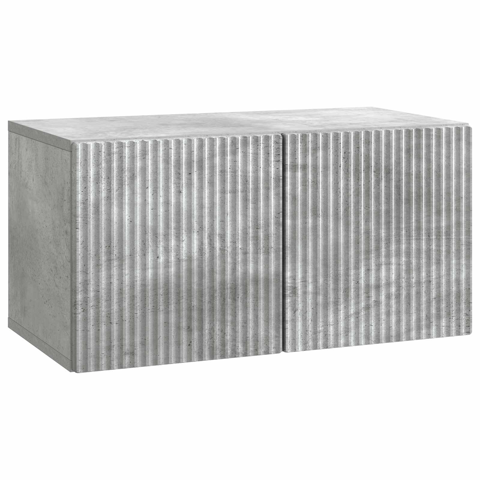 Meuble TV mural Gris béton 59,5 x 31 x 30 cm Bois d'ingénierie - XIOS